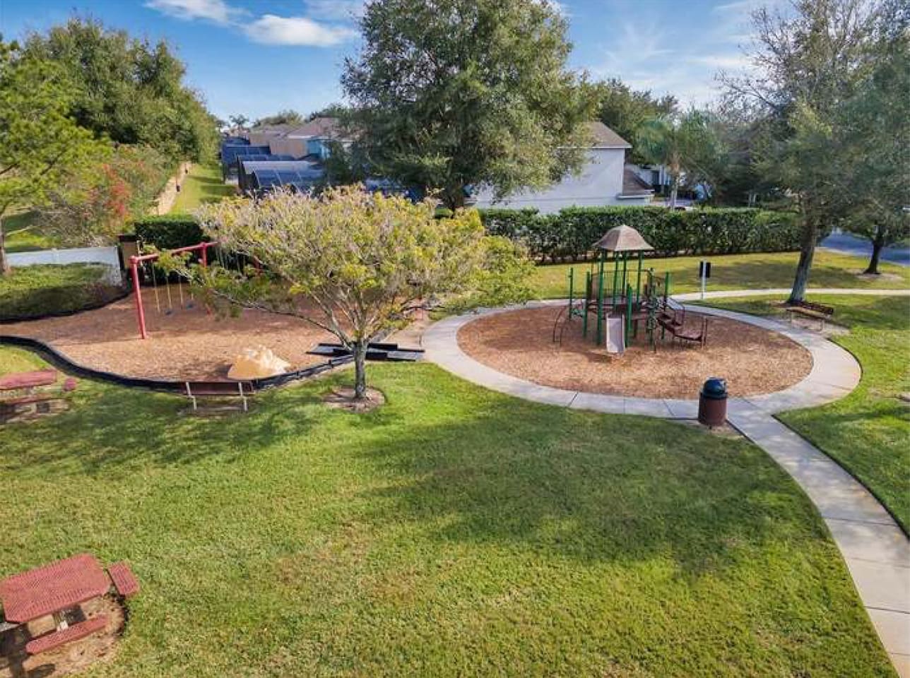 Community playground ~500 feet from the home