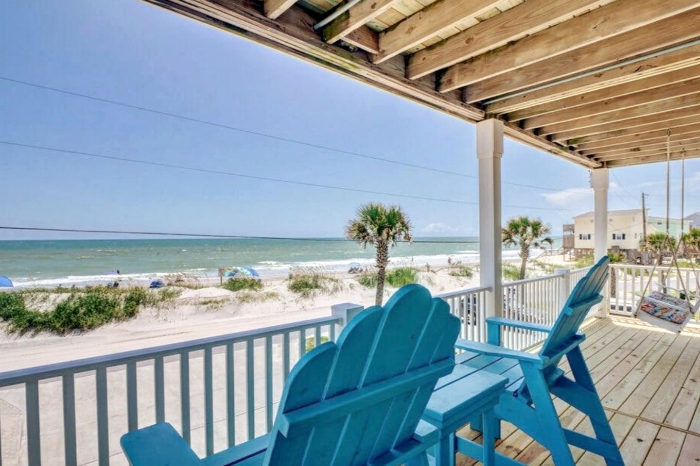 Master bedroom private balcony. Get a few minutes to yourself and relax with these sweet views.