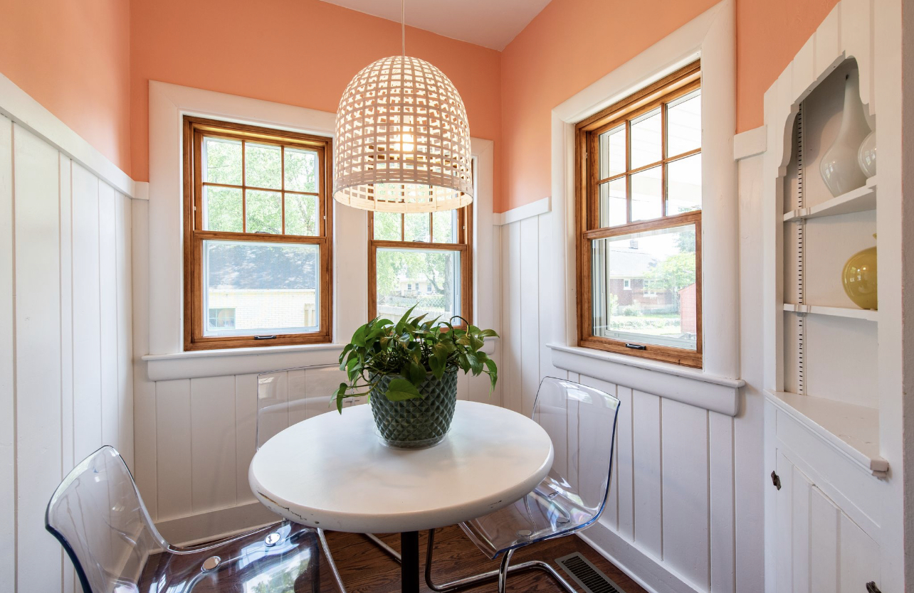 Full Kitchen  *New Appliances *Kitchen Nook for Additional seating *All Dishware, Pots/Pans, Glassware provided *Keurig Duo with starter coffee provided.