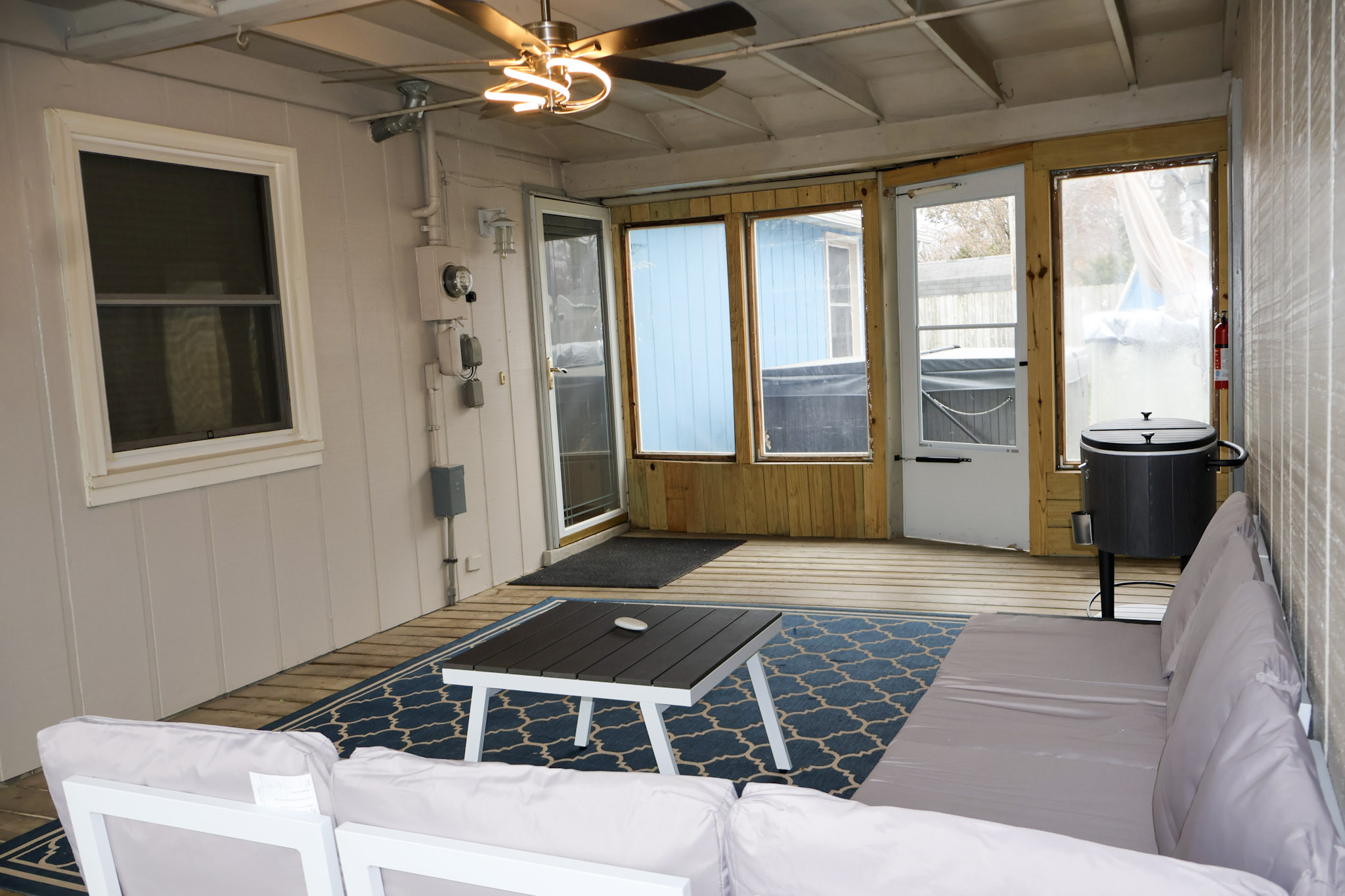 A breezeway to hang out at