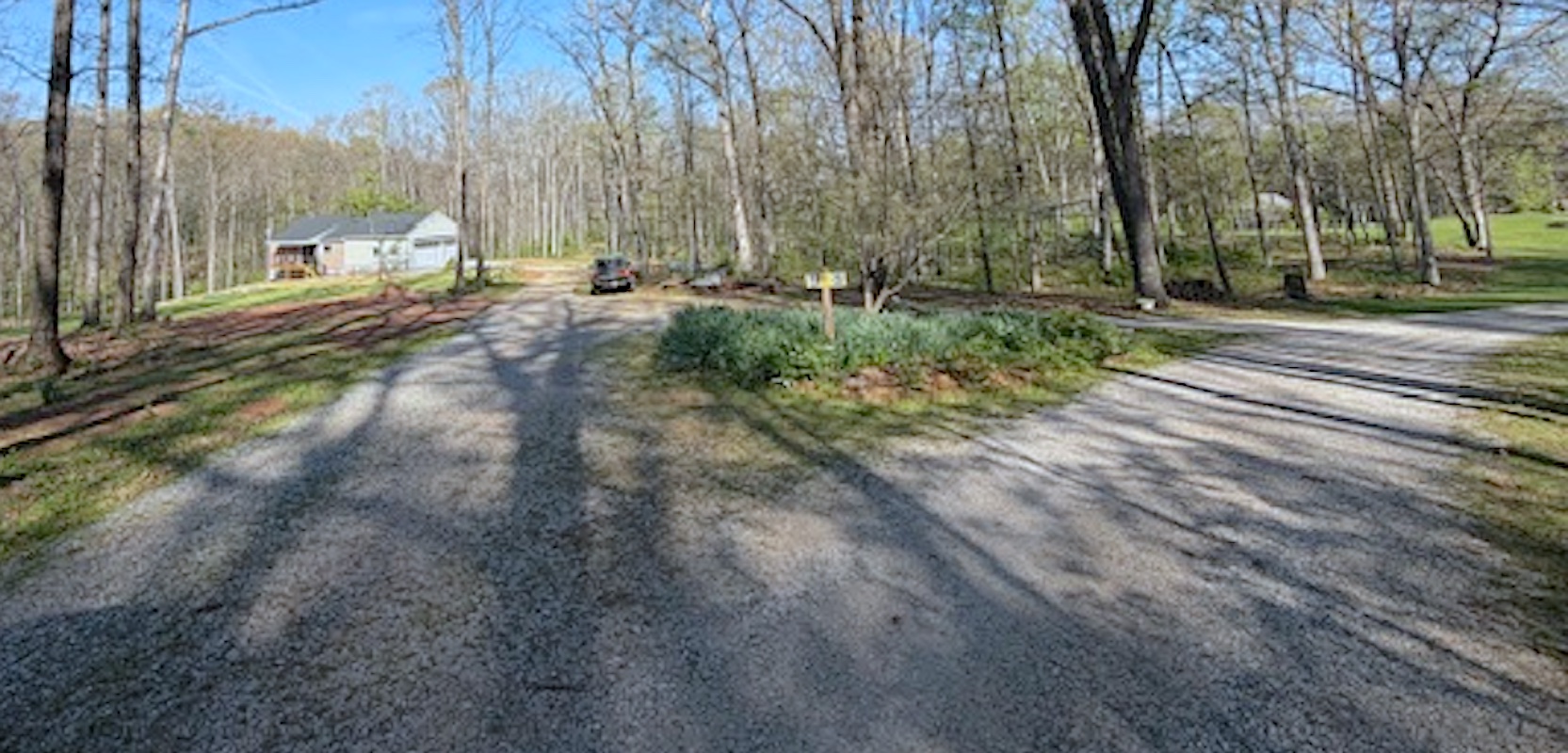 Driveway to house
