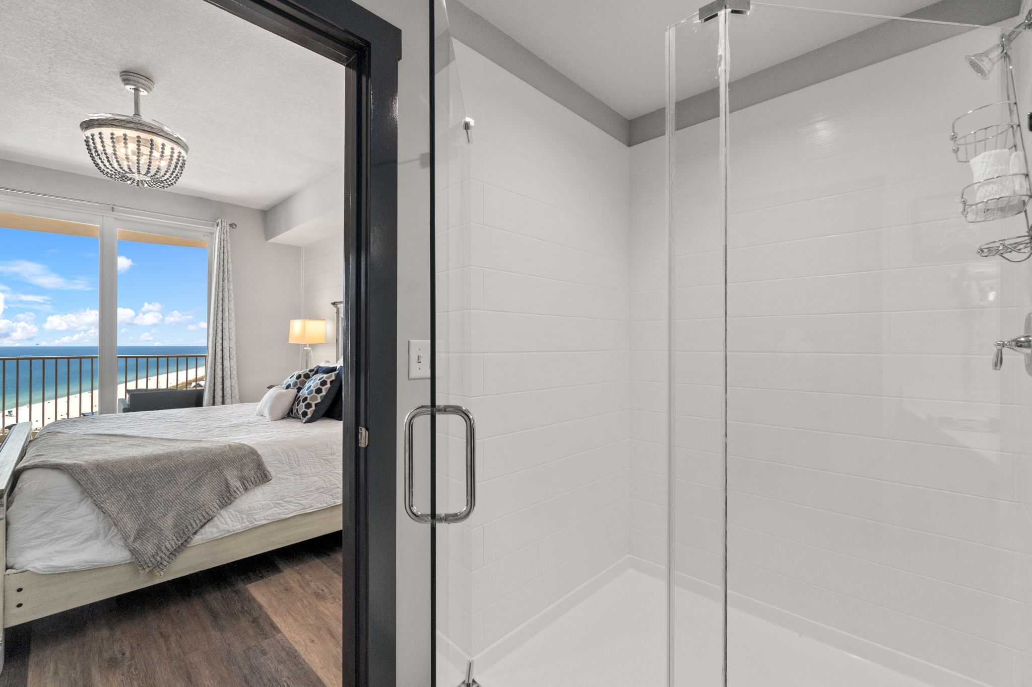 Master bathroom walk-in shower