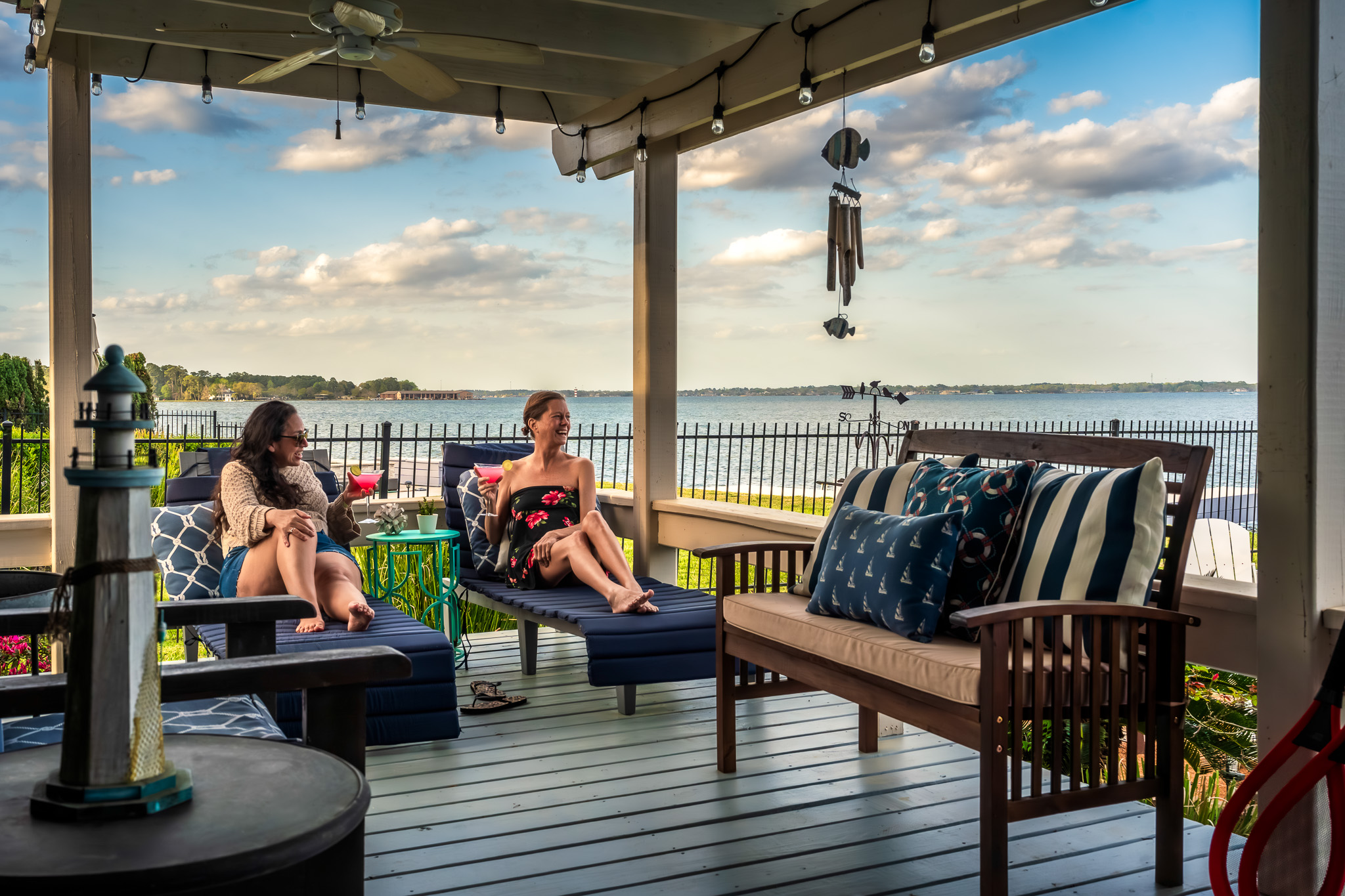 Laughter, lake views, and a cocktail in hand—this is your front porch to peace, connection, and pure vacation mode.