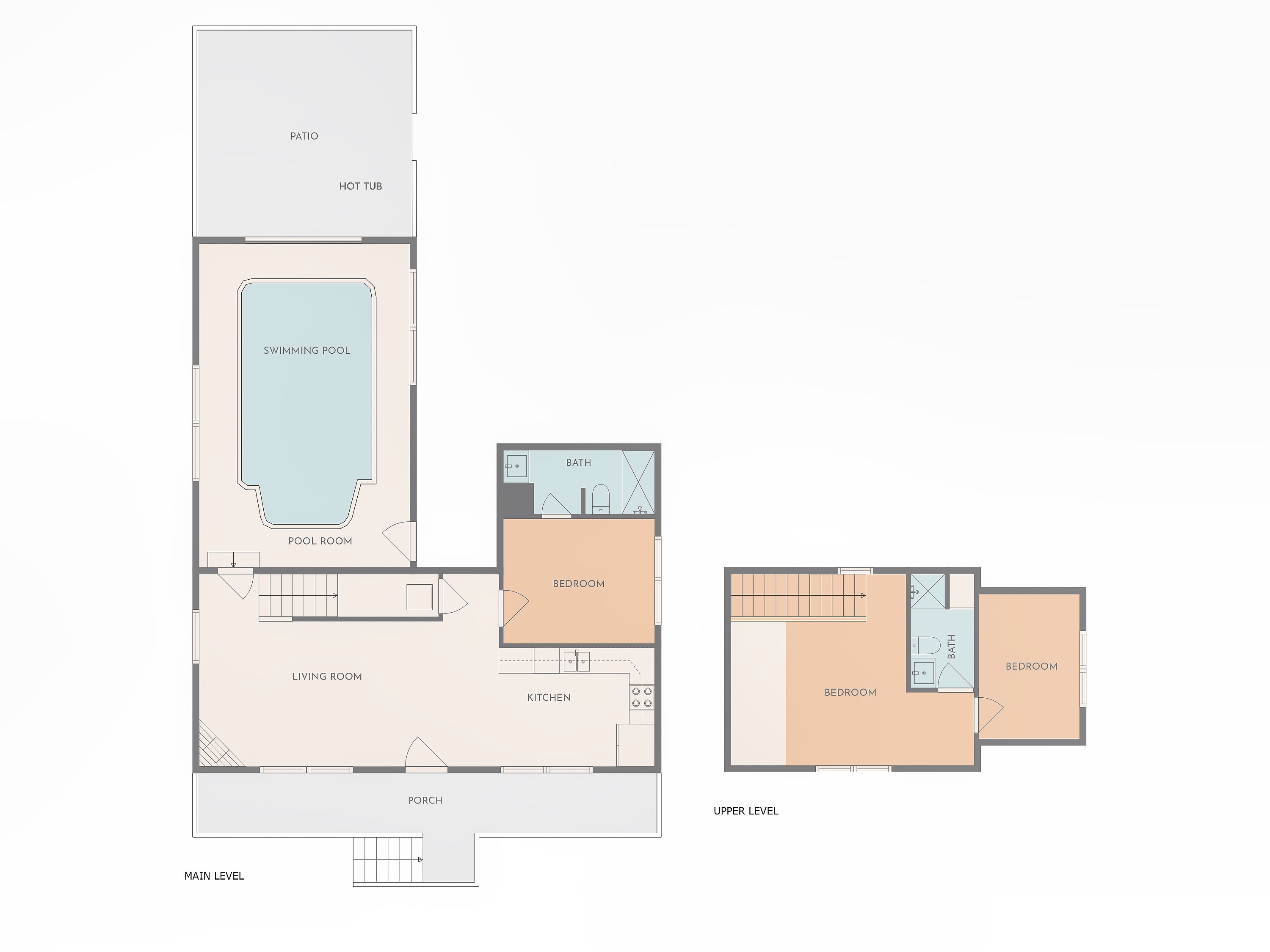 A floor plan of our home so you are completely clear how it all flows.