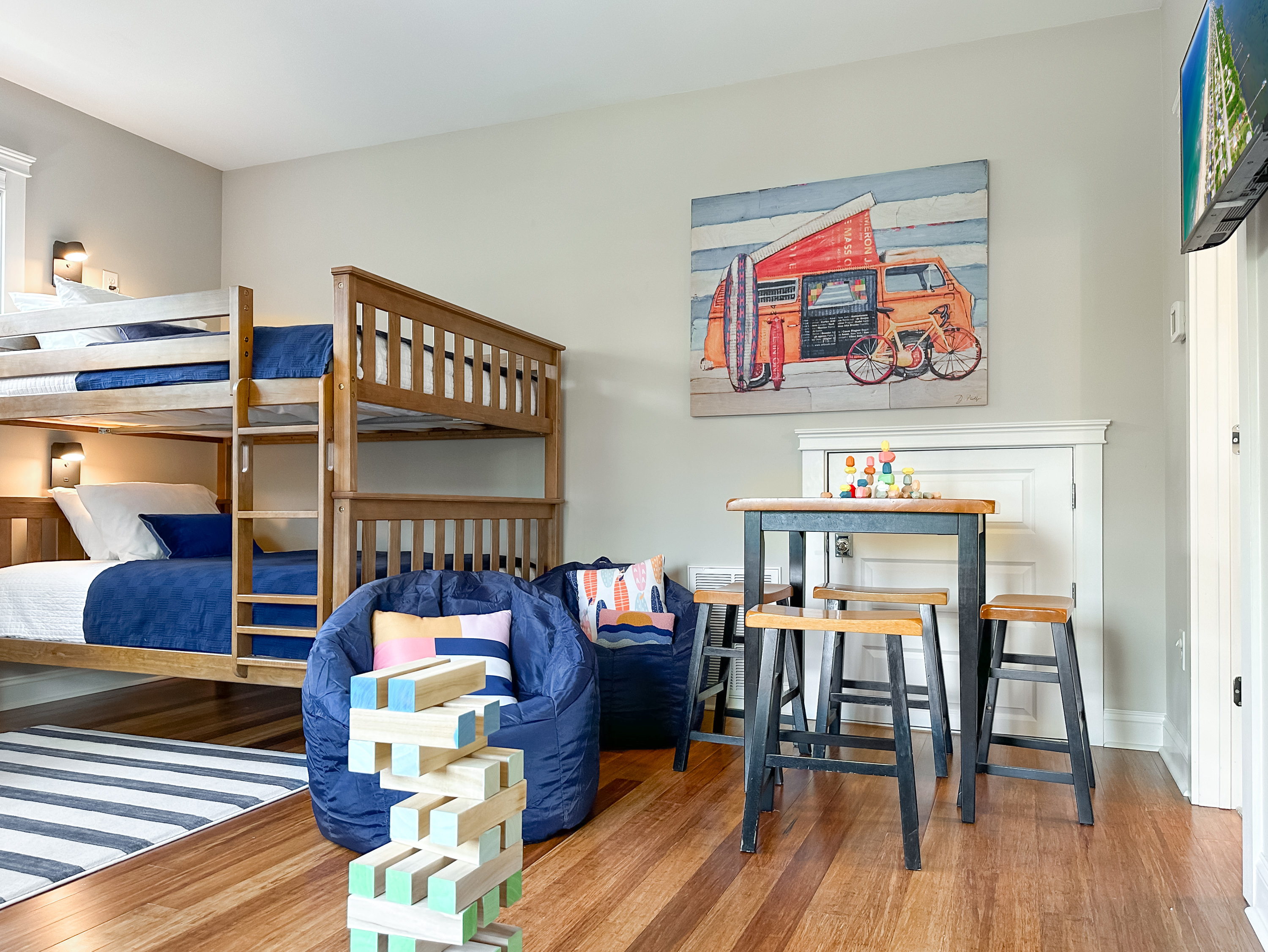 ...or the young at heart! There's space to play and a TV for movie night.