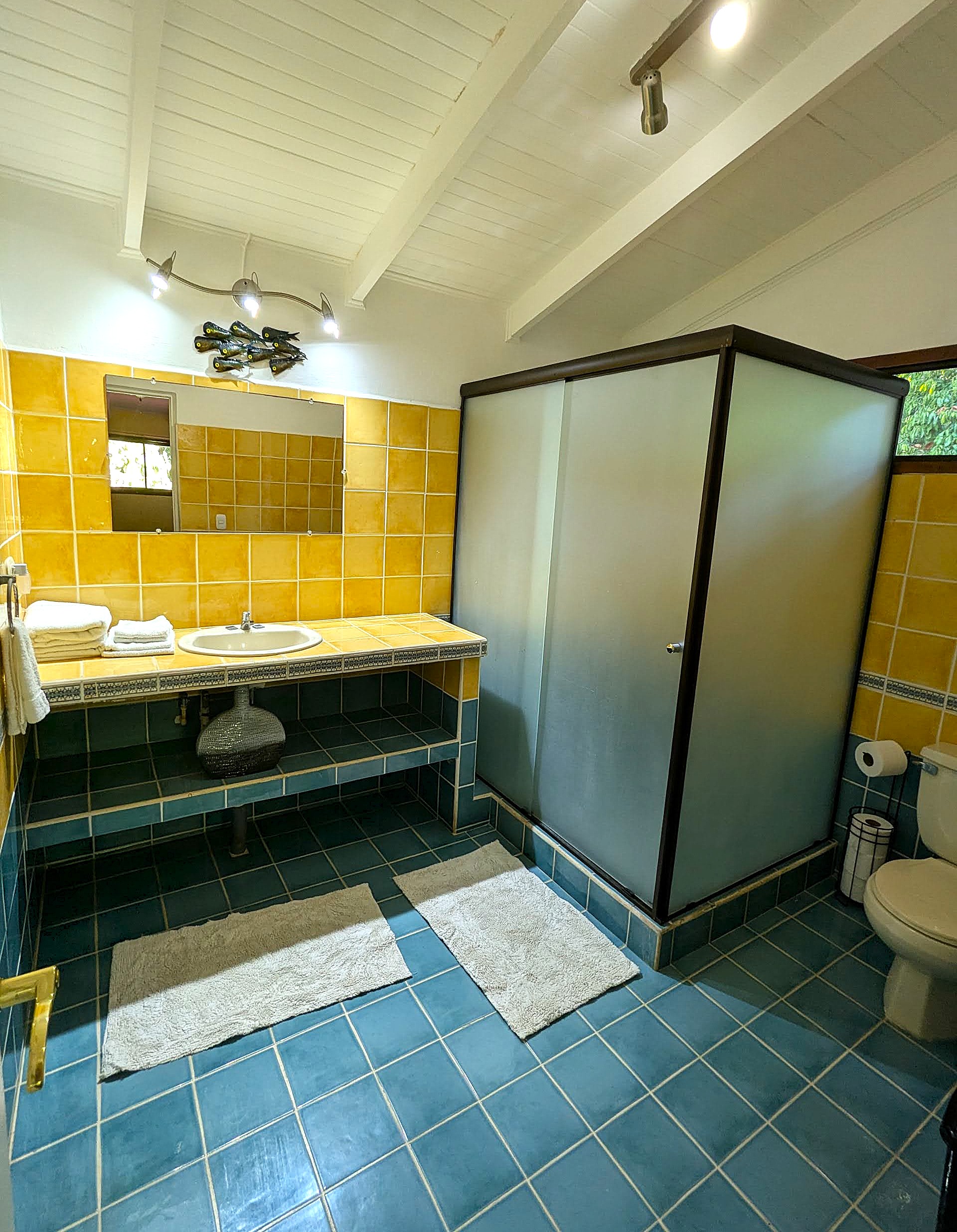 Updated shower in private bathroom