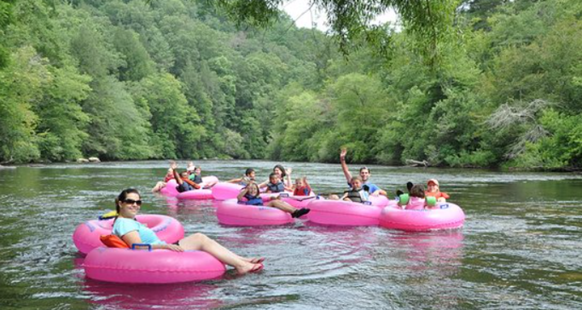 Tubing on the Toccoa!!