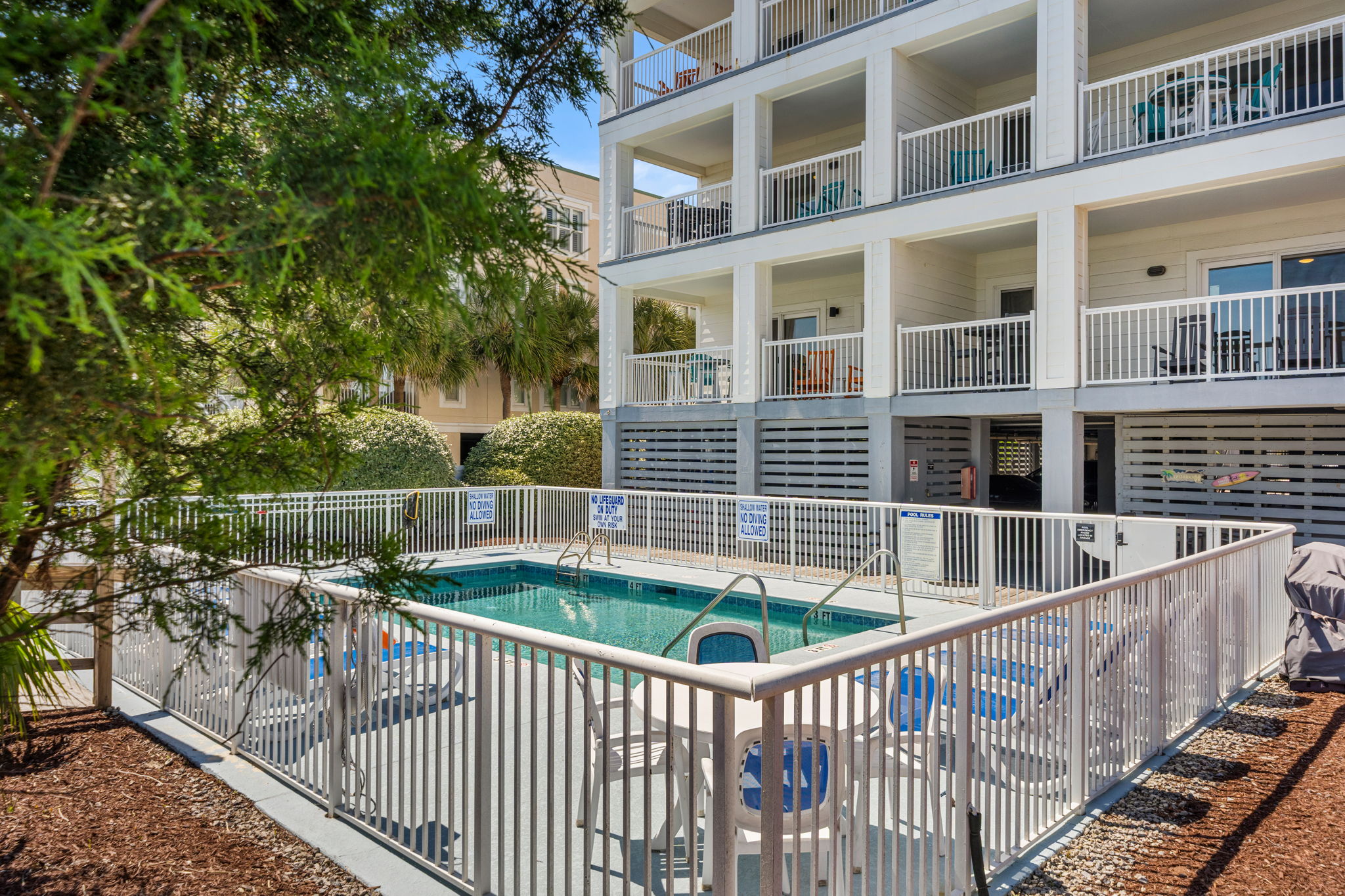 Pool  | Morning Sunrise | 302 Oceanview | 1116 Ocean Blvd, Isle of Palms, SC | IOP Escapes