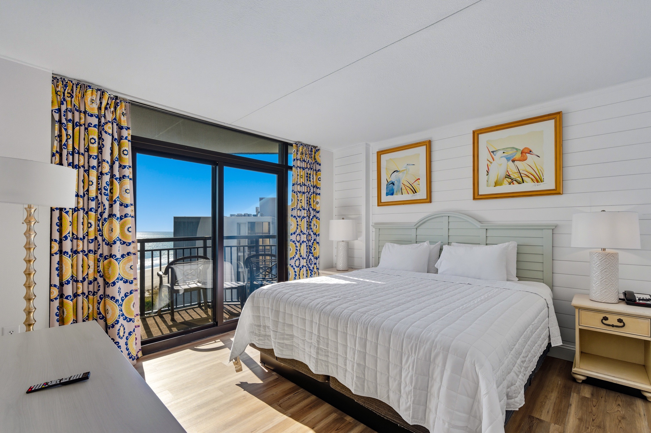 Bedroom with ocean view