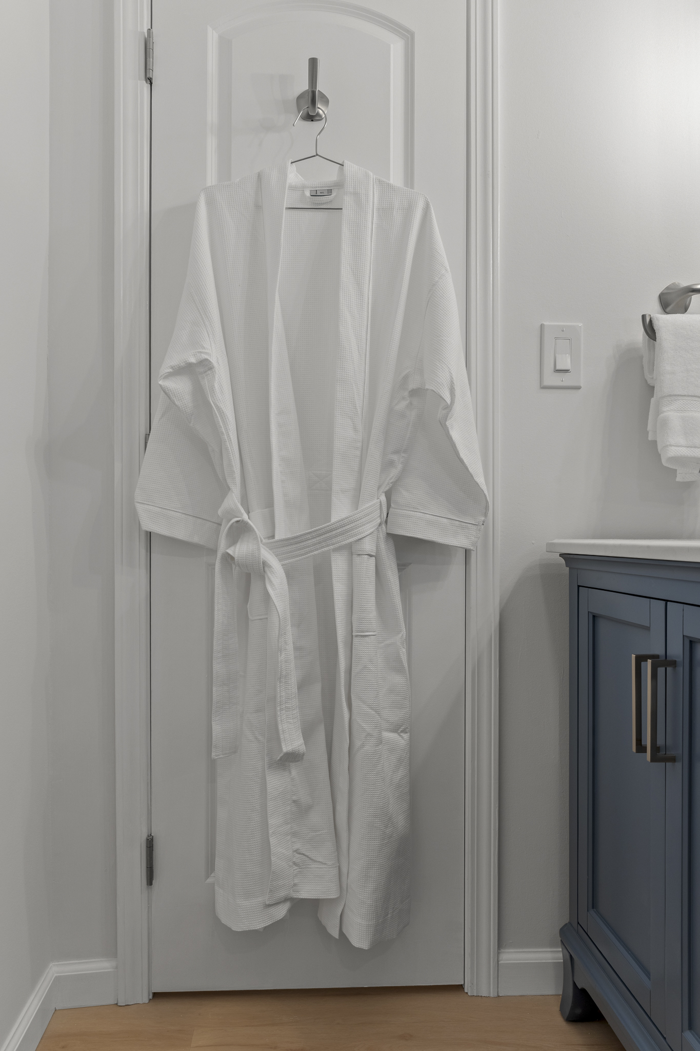 Wrap yourself in plush robes and unwind. Every detail is designed to bring the spa experience home