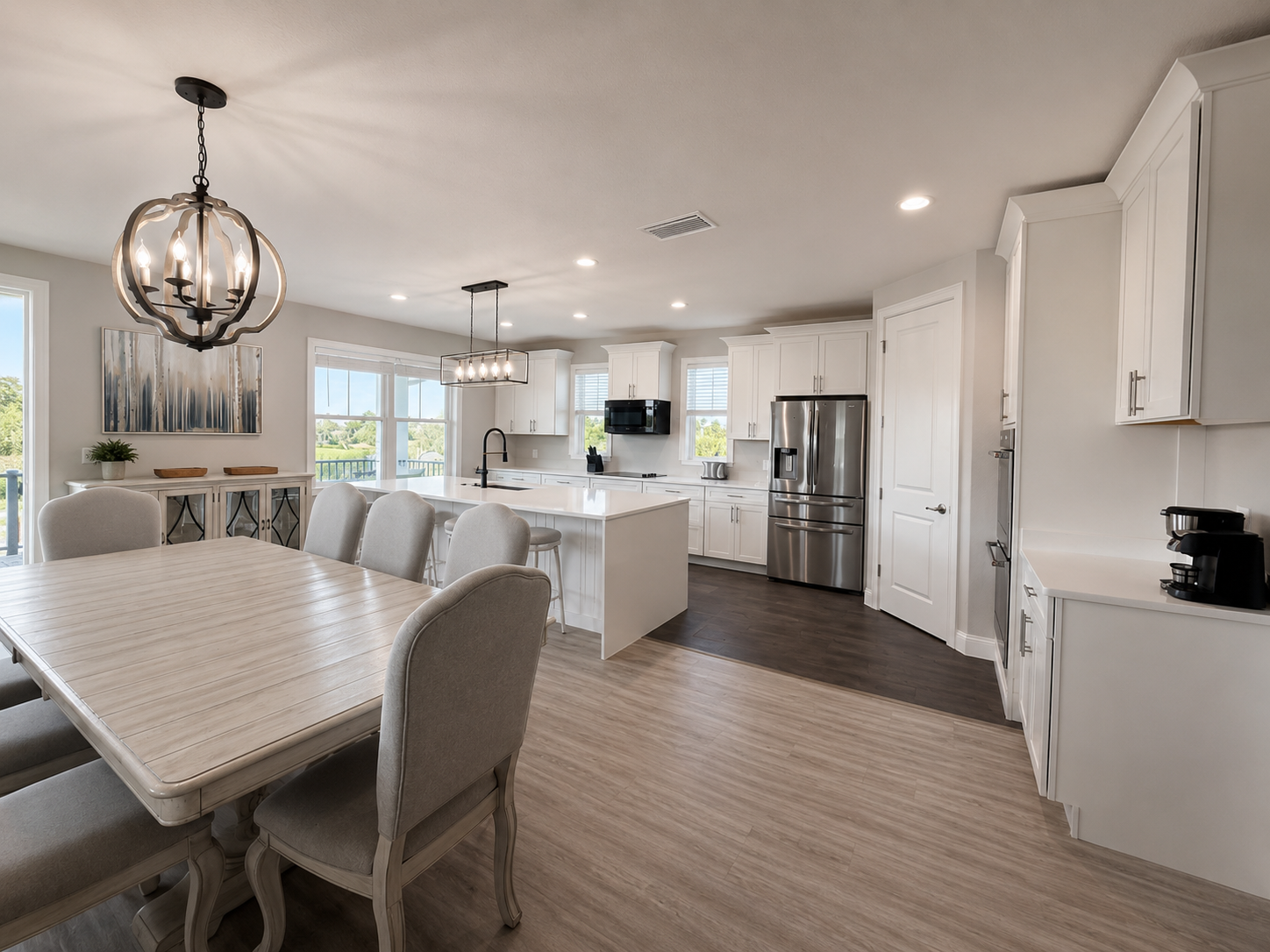 Picture pancakes at sunrise and everyone talking over each other around this big welcoming table. In the open kitchen three generations chop, stir, and taste-test together—because the best family memories always seem to begin right where the food is.