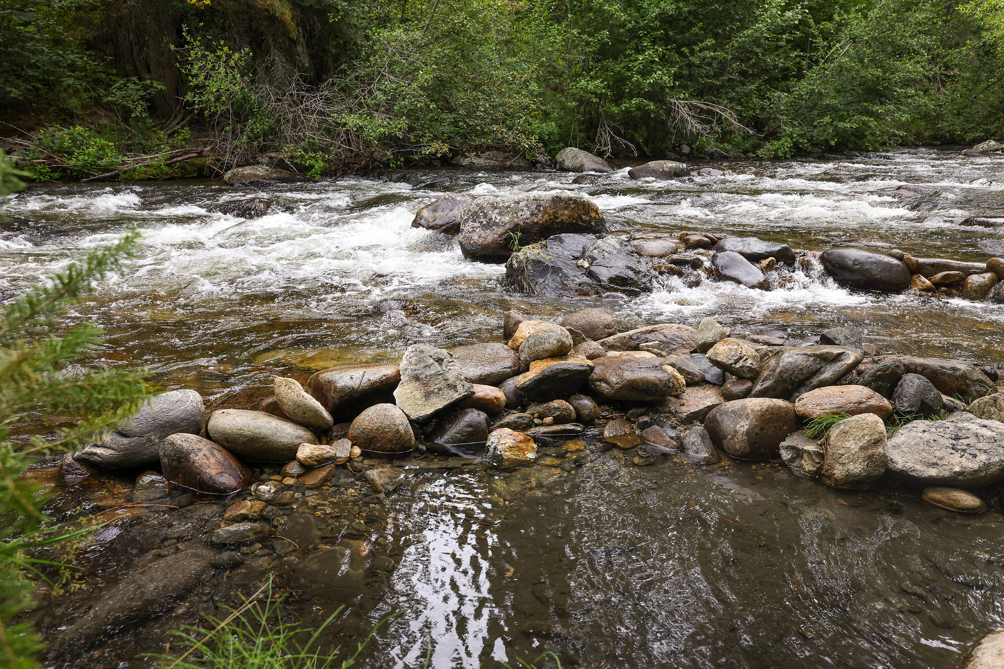 Feel the cool mountain water rush past your toes in this serenespot