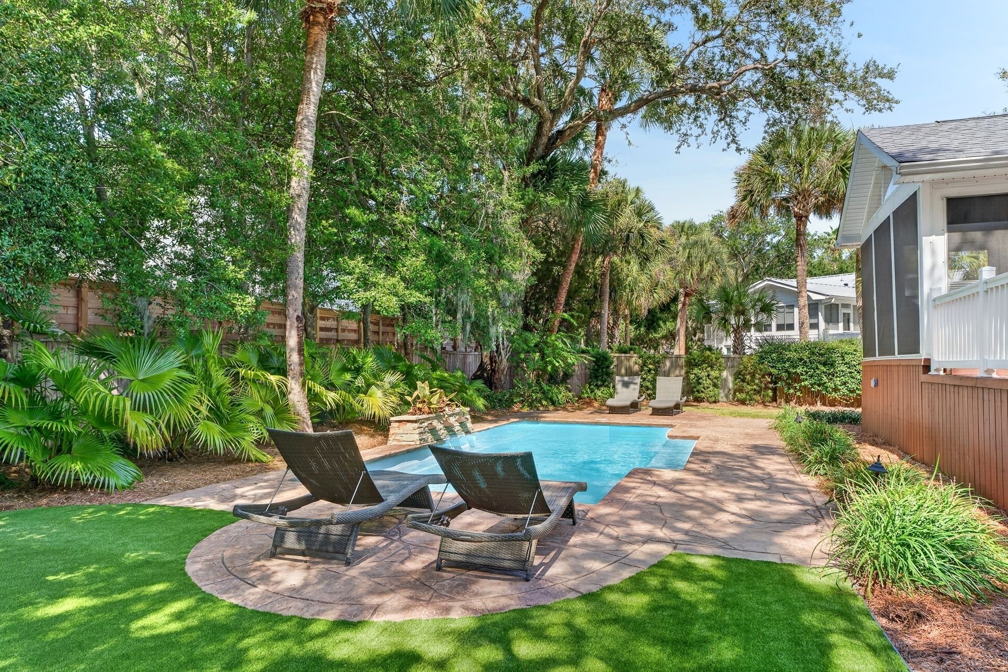 backyard | IOP Poolside Paradise | 112 Sparrow Drive | Isle of Palms, SC | IOP Escapes