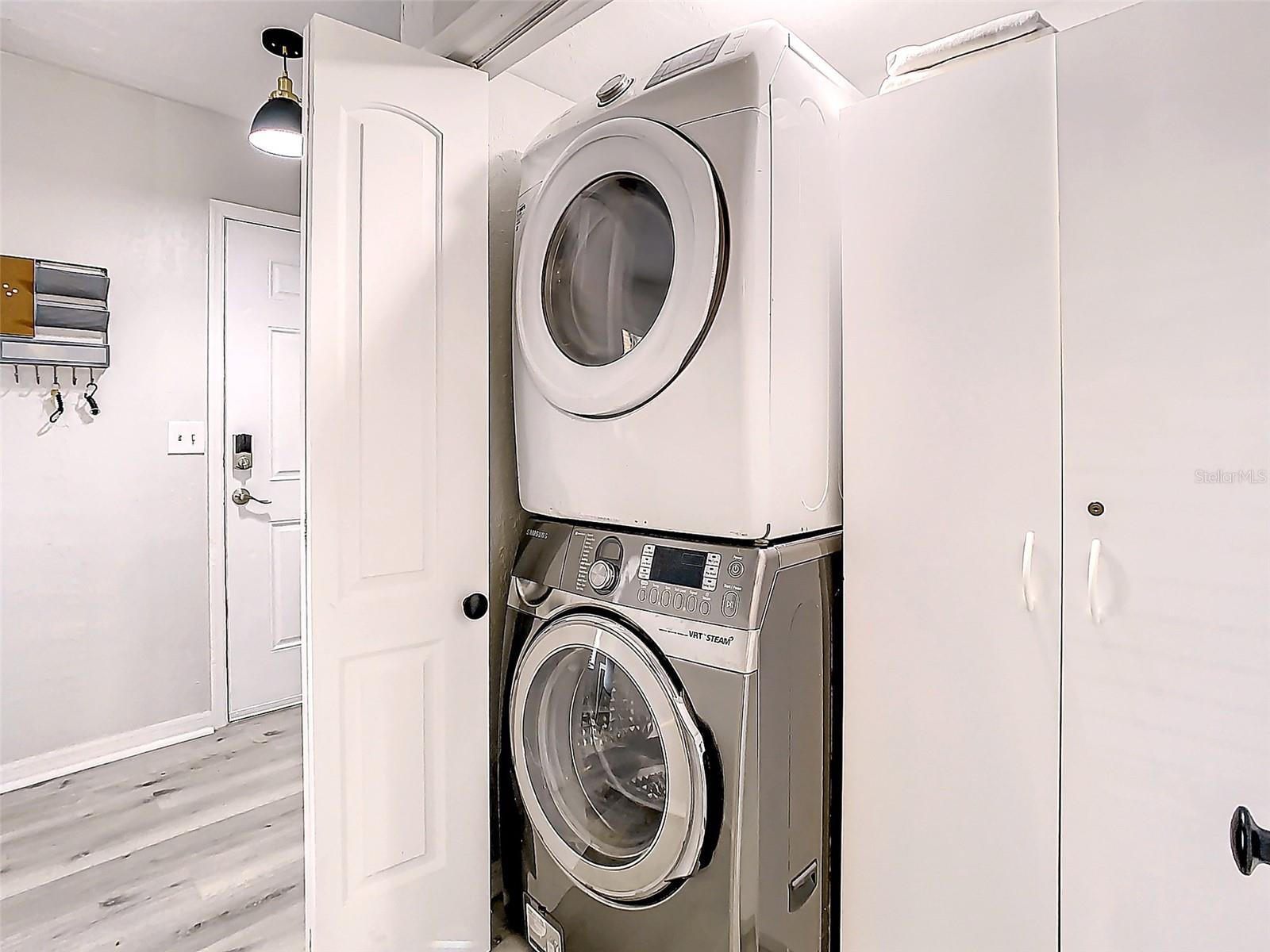 washer and dryer in unit