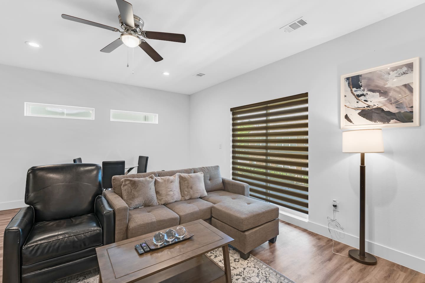 Unwind in a sophisticated lounge area adorned with high-end furnishings and ambient lighting.