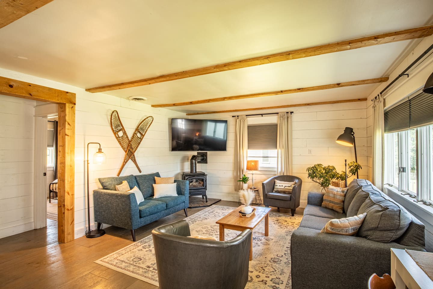Fireplace is for decor only. It does not function.