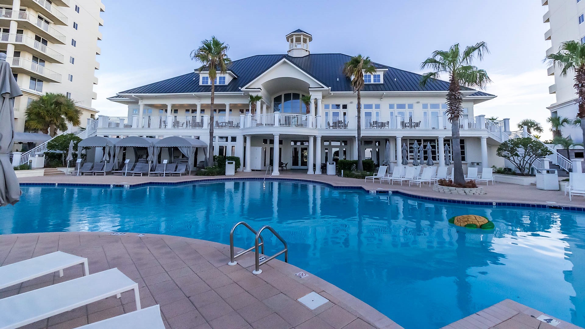 Escape to the private paradise of the Beach Clubhouse pool. This exclusive amenity is available for guests with amenity wristbands, offering a premium and tranquil setting for your well-deserv