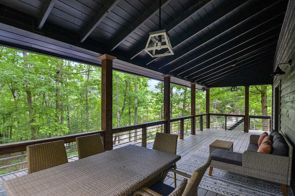 Front porch- entertaining area 