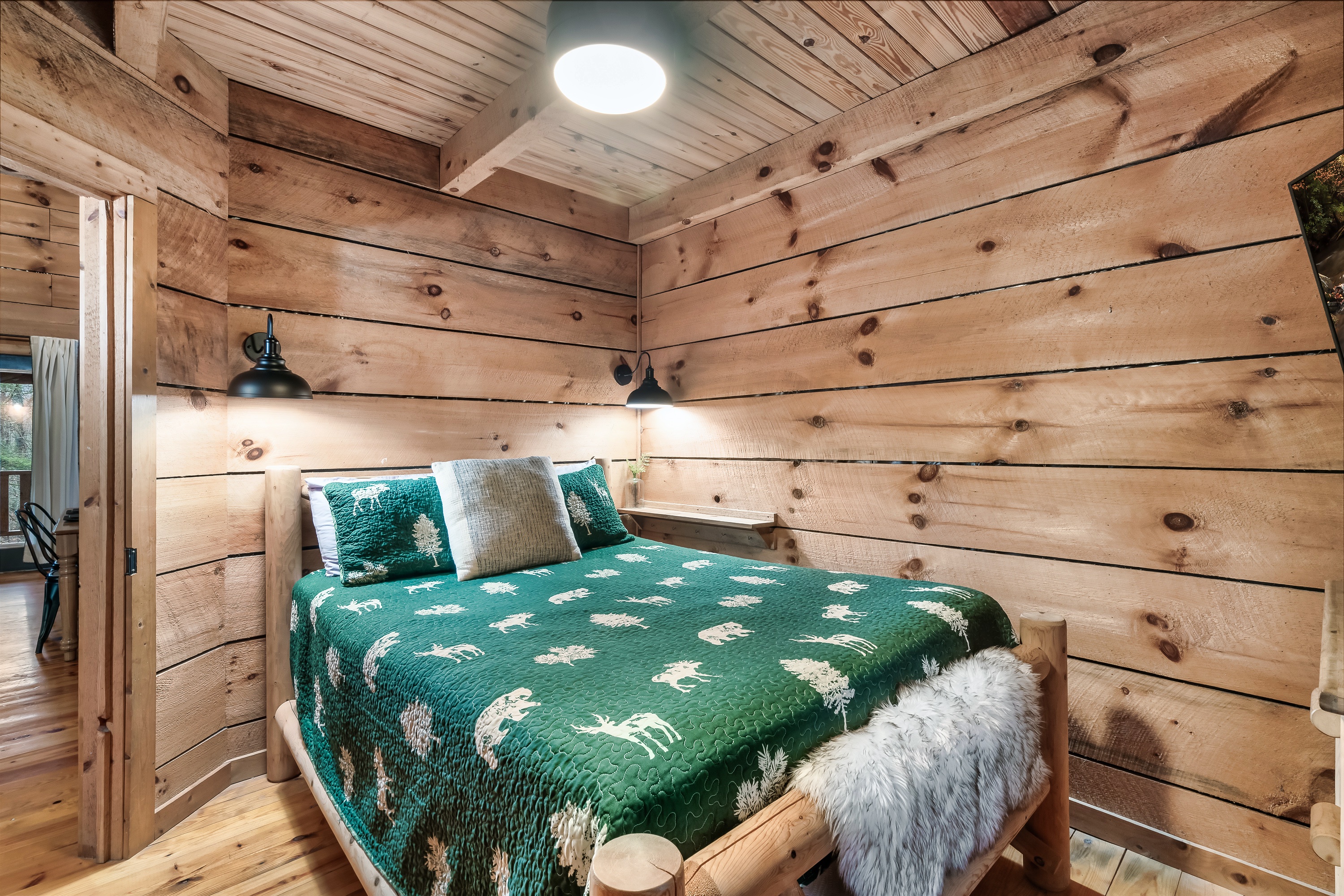 Sleep easy in this bedroom on the main floor