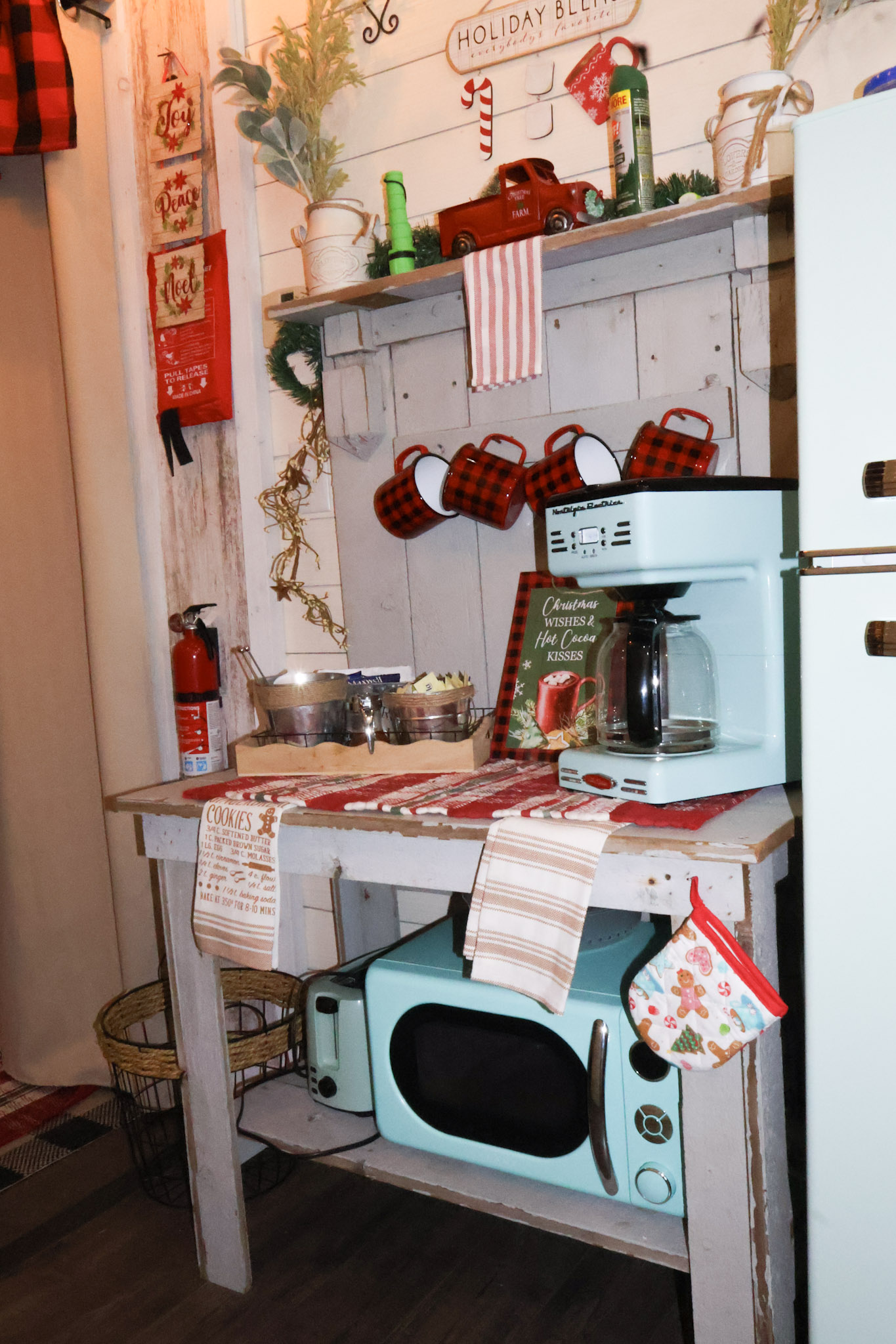 Stocked complimentary coffee bar