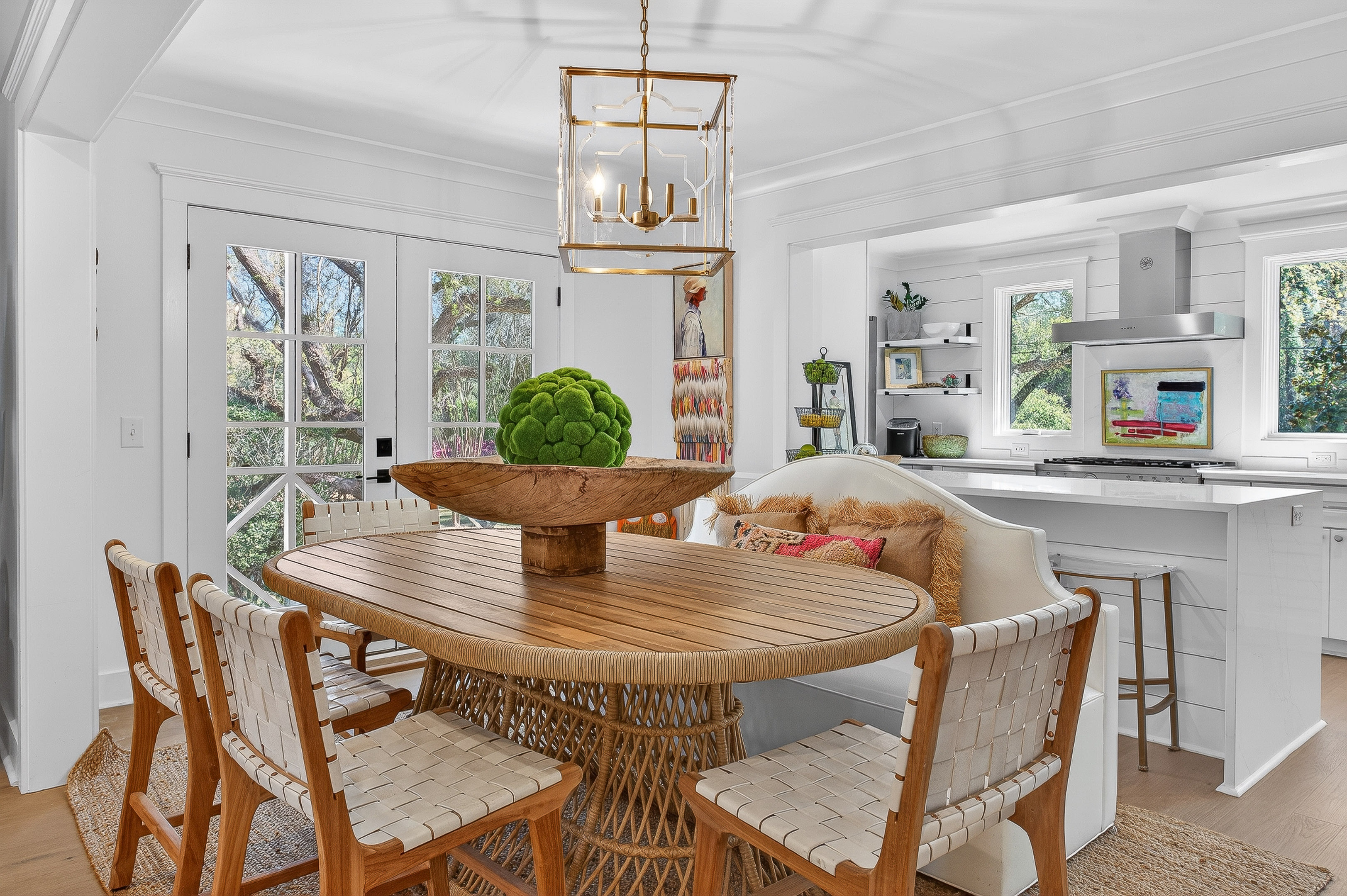 Sunlit dining space with room to gather and linger