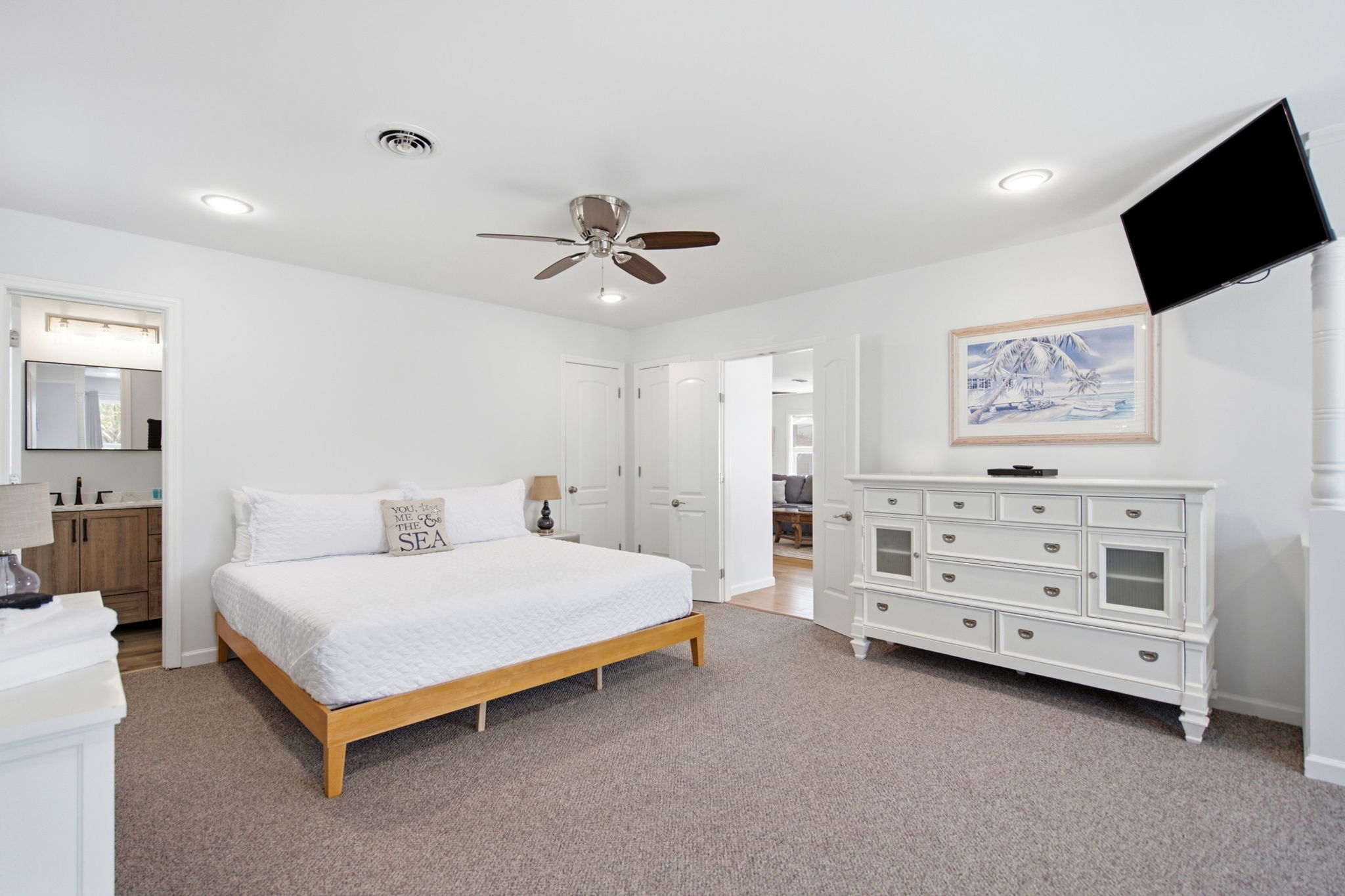 Bed linens provided