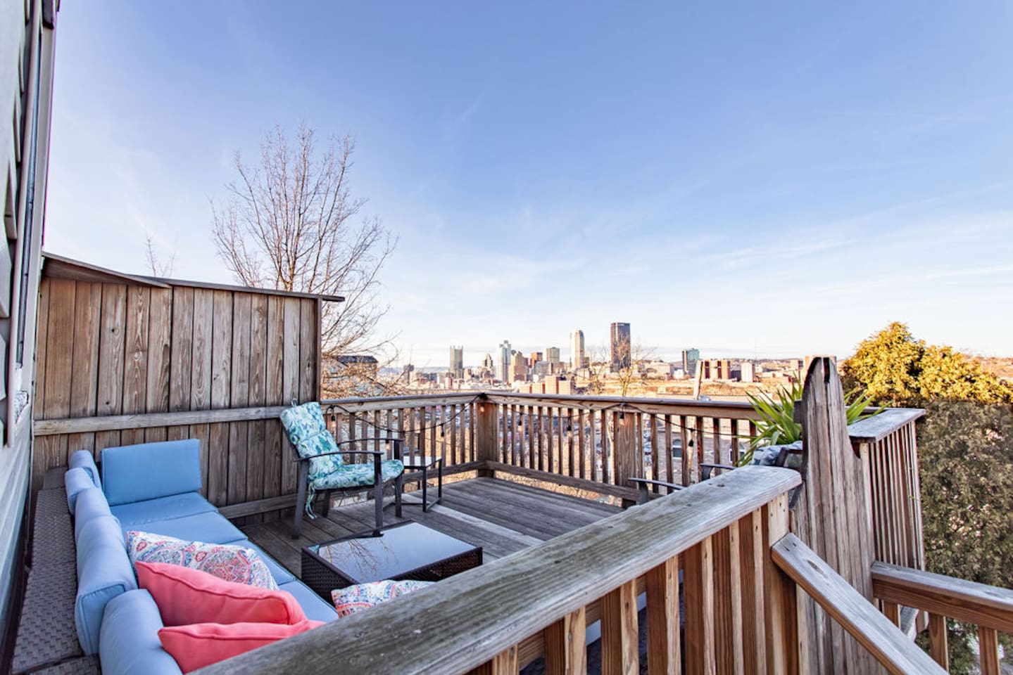 Spend all of your time out on our fully furnished deck. The view is to die for and the outdoor couch naps are too!
