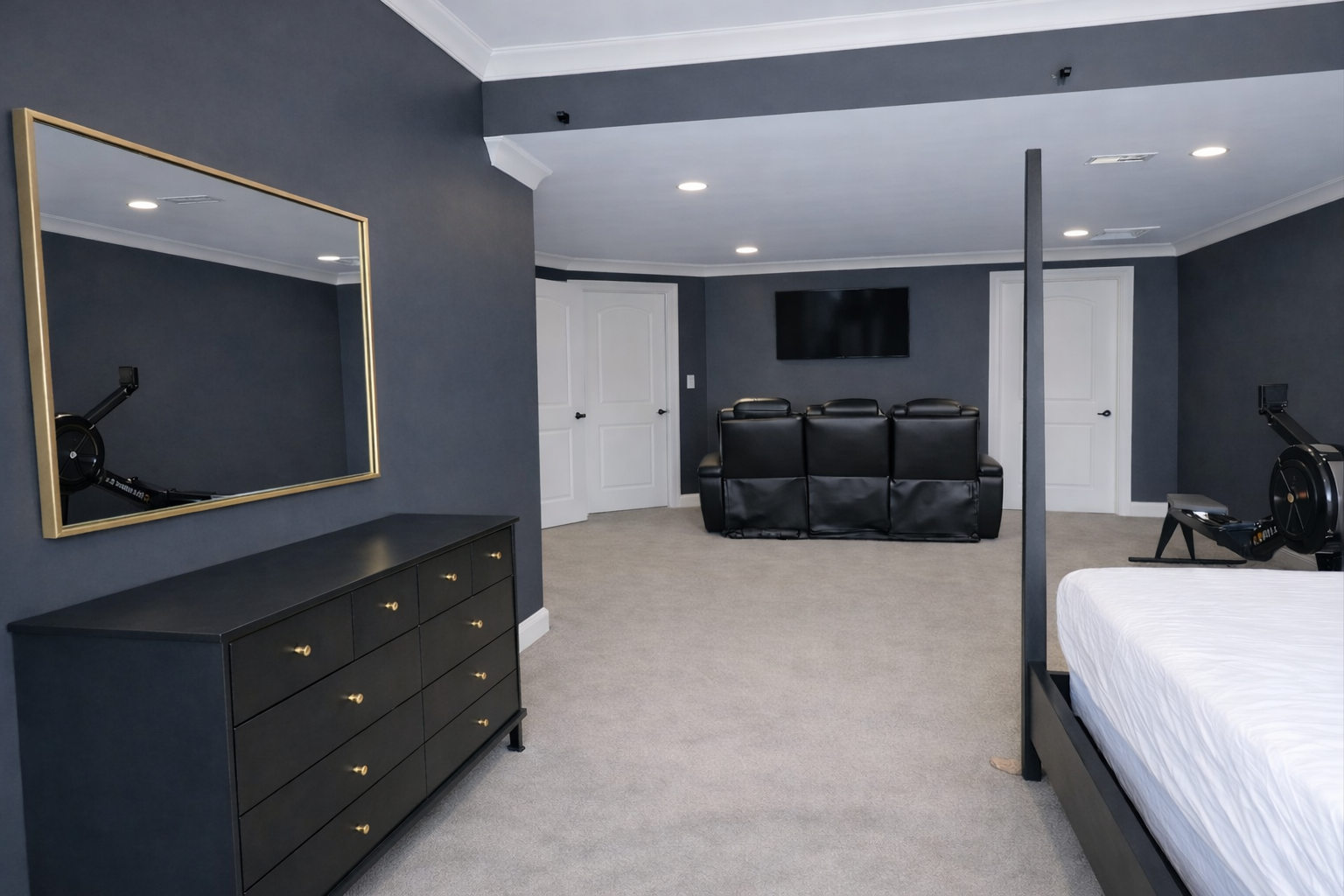 Huge Lower Level King Bedroom #5 with reclining chairs