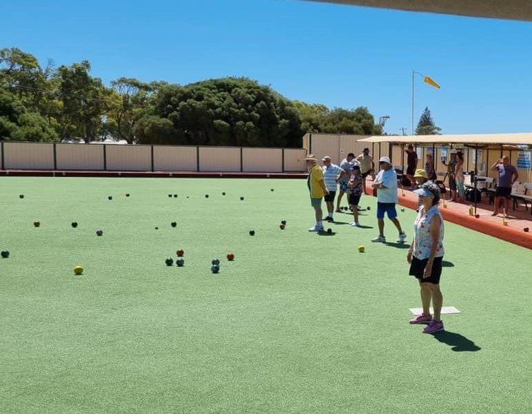 Play Bowls at the Local Country Club, also open for meals
