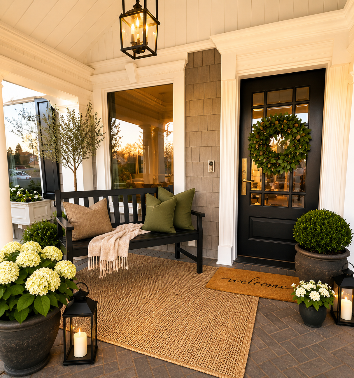 Relax on the welcoming front porch, complete with comfortable seating, beautiful landscaping, and timeless charm. It's the perfect place to enjoy your morning coffee, unwind after a day of exploring, or gather with family and friends.