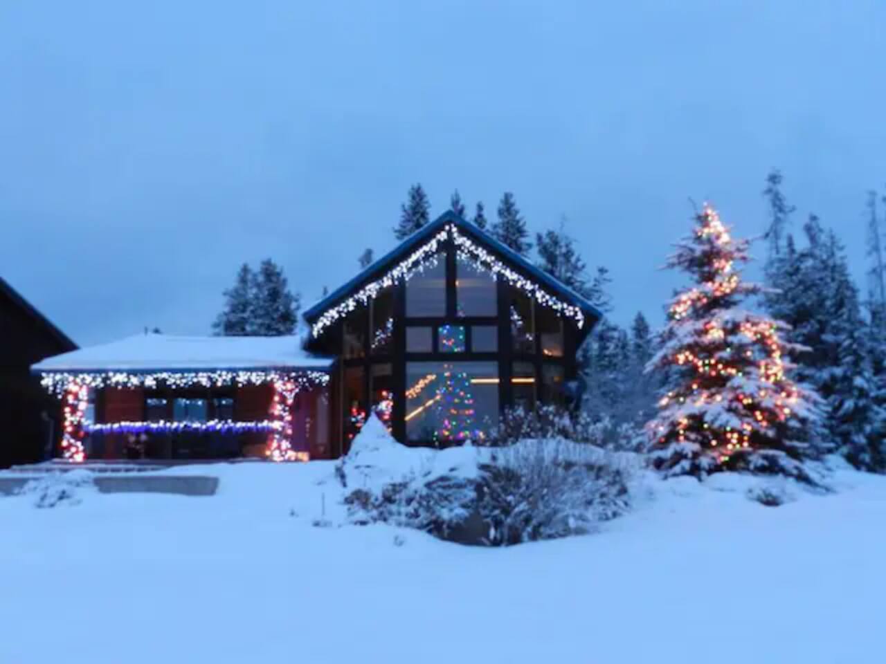 All lit up for Christmas