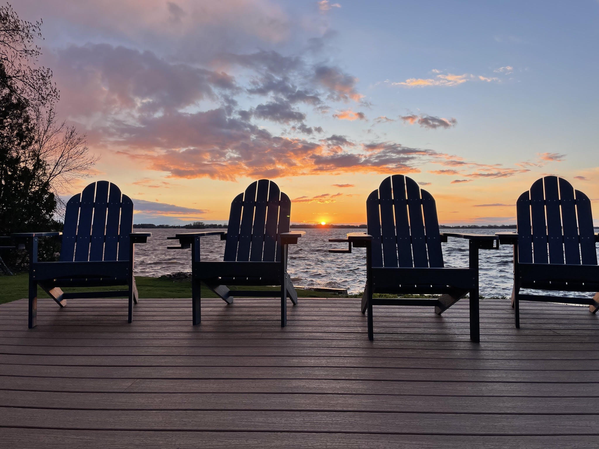 Imagine sitting on the deck after a day with friends and family, enjoying their company while also enjoying an incredible sunset!