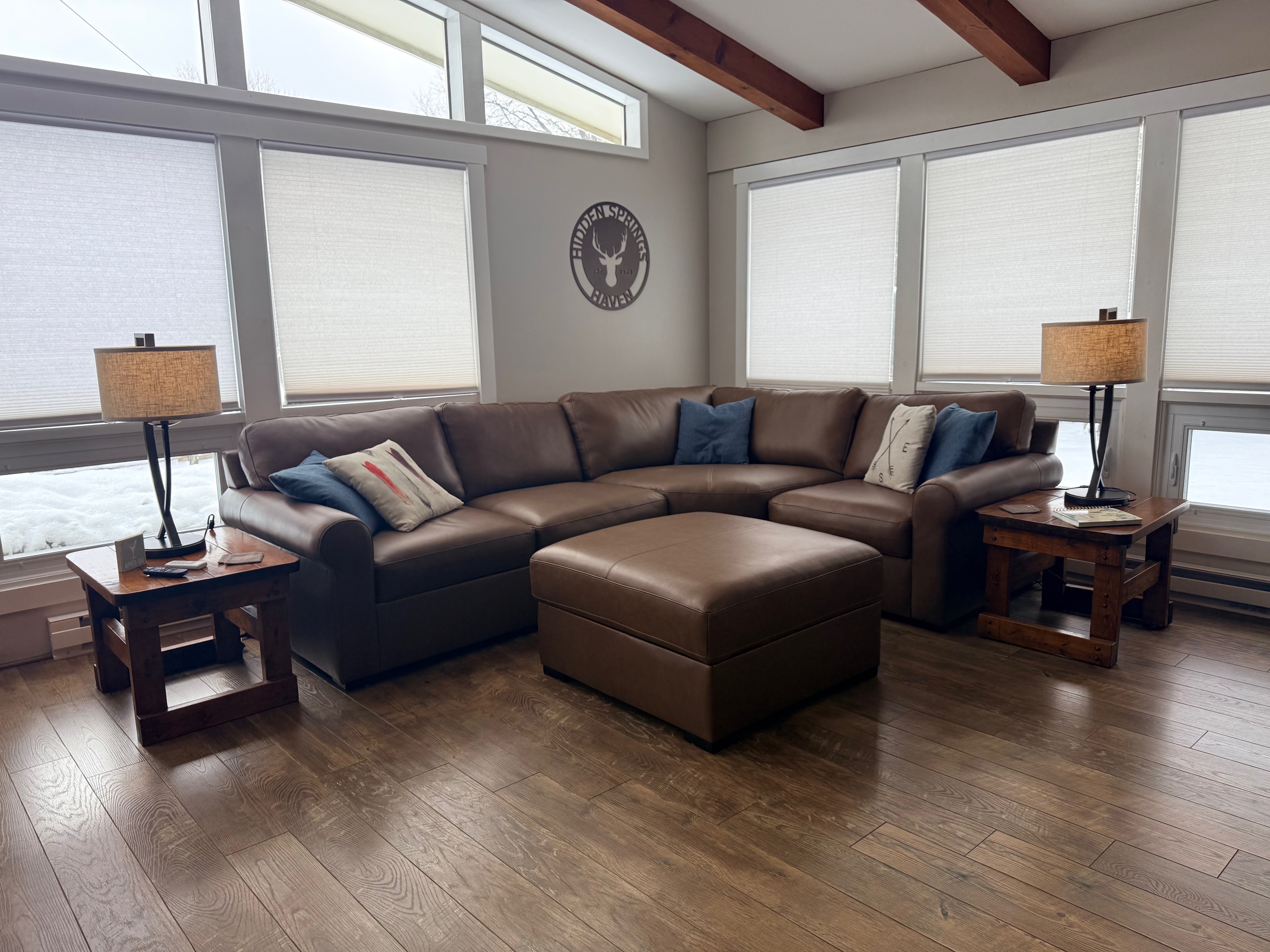 Recently added leather sectional sofa (Feb 2026)