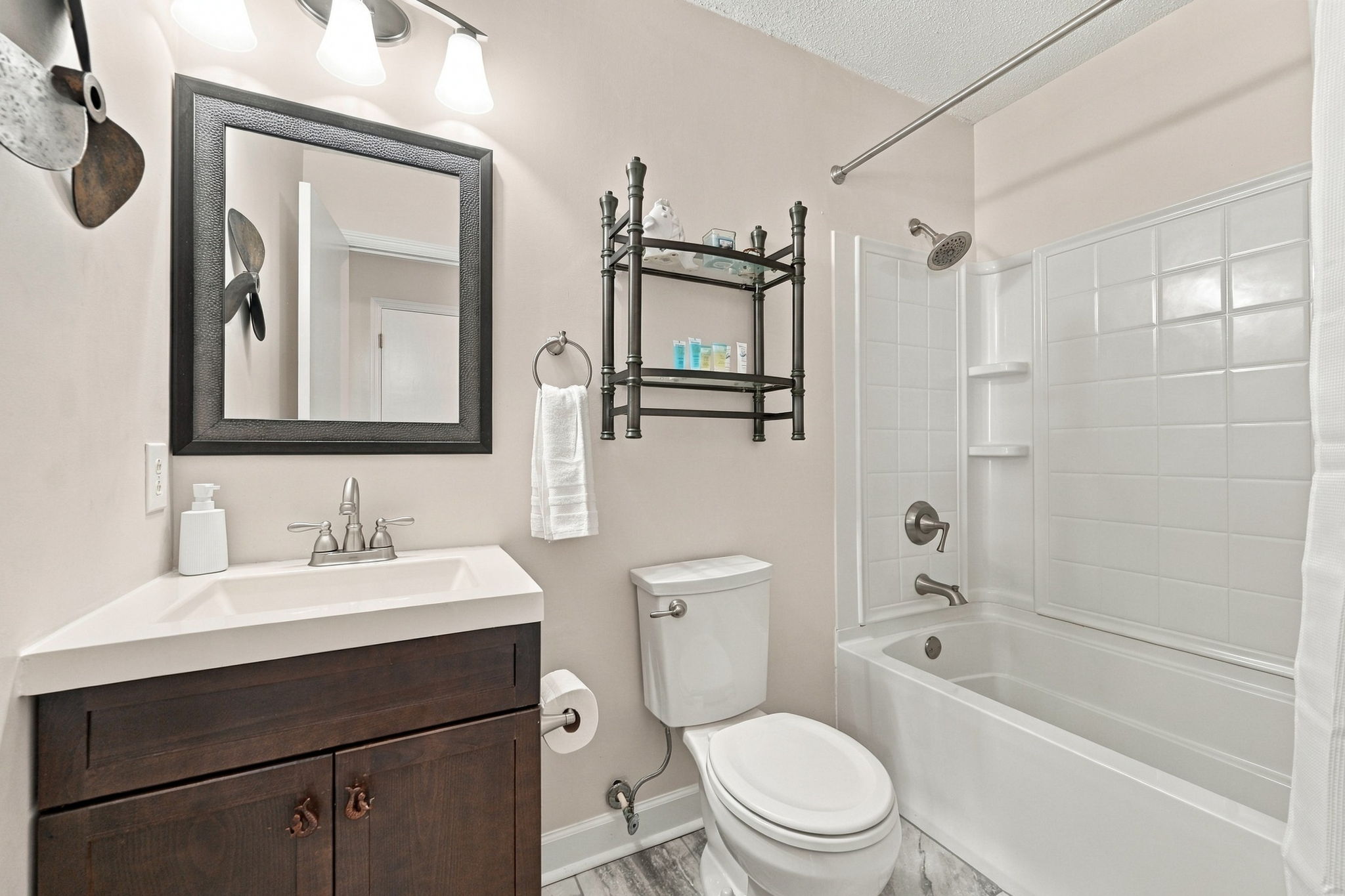 Bath Linens & starter soaps provided