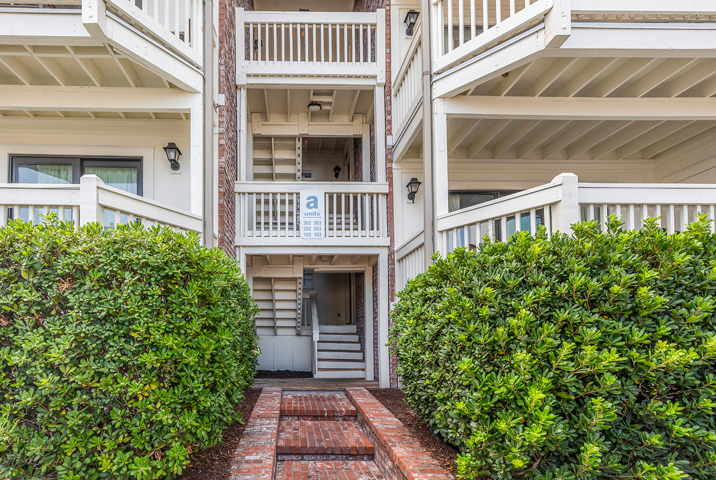 Steps are located at the Villa to take you to the property 