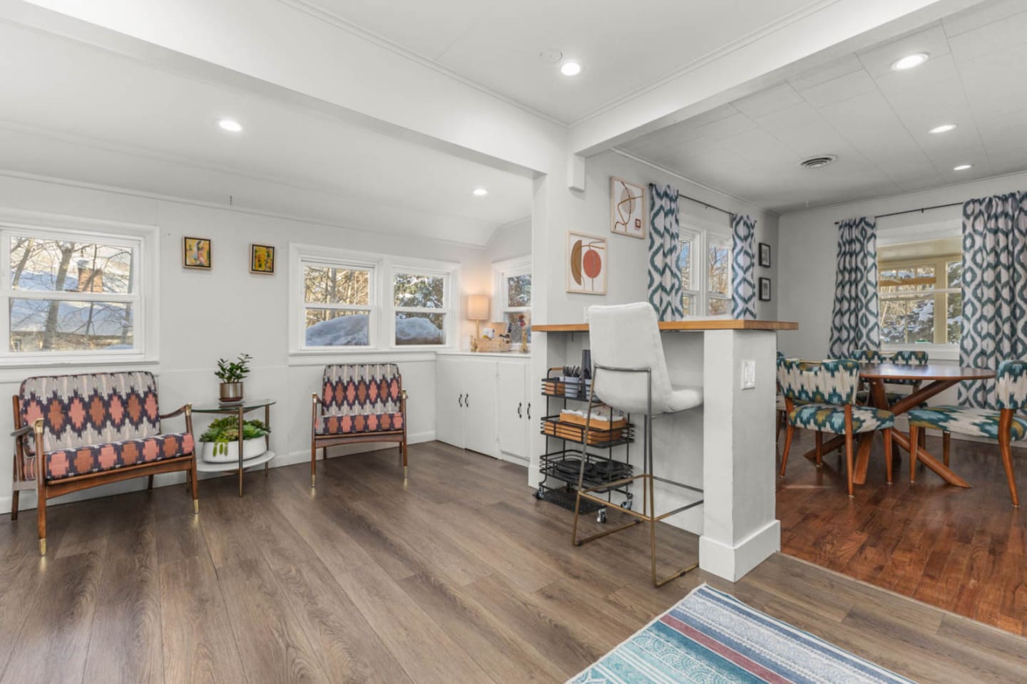 View looking from Kitchen into Dining Room