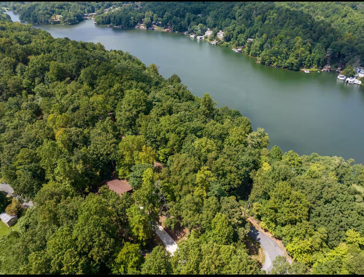 Upper view drone footage of the cabin  Upper view drone footage of the cabin  