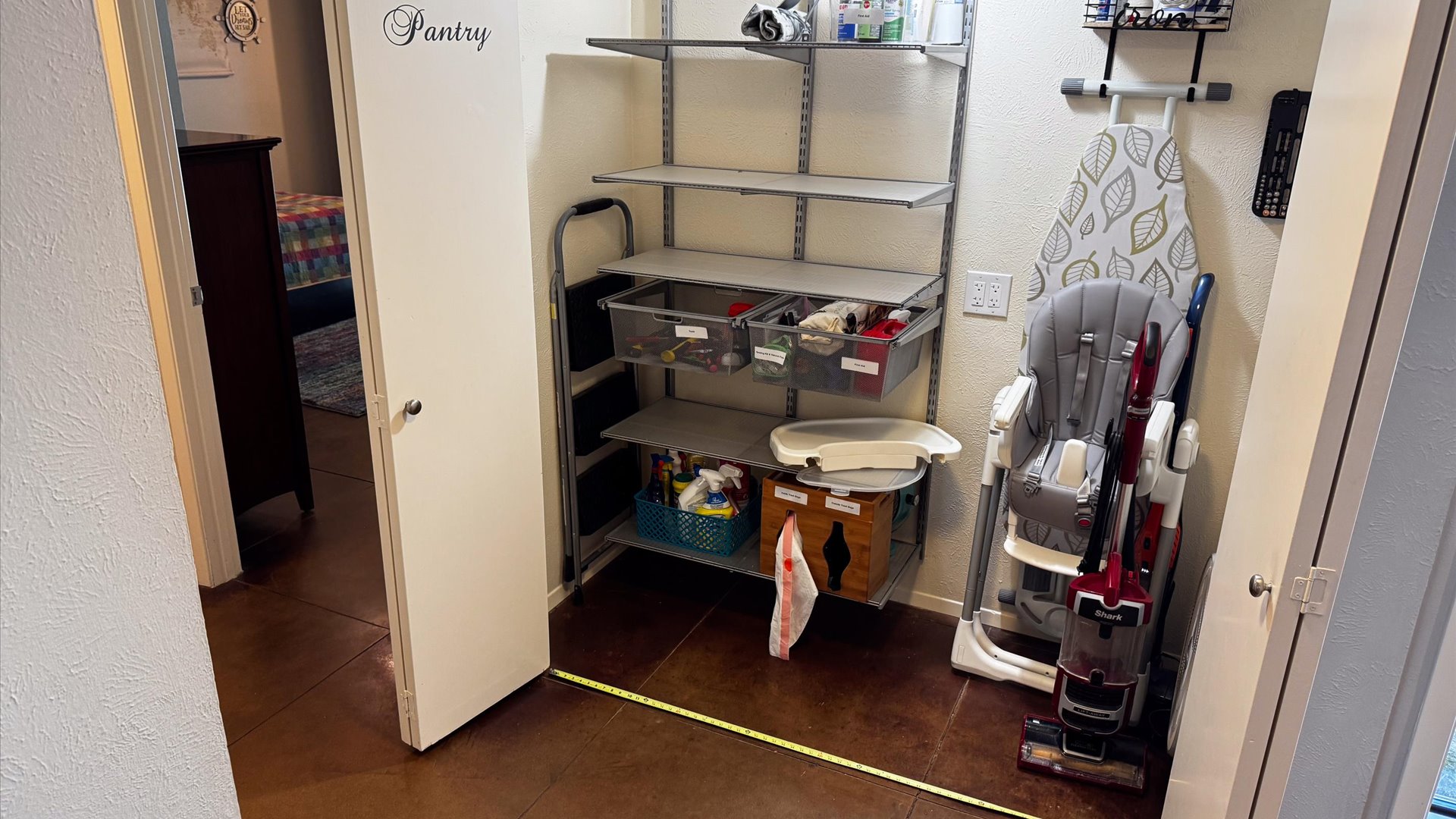 Pantry area in the Kitchen.