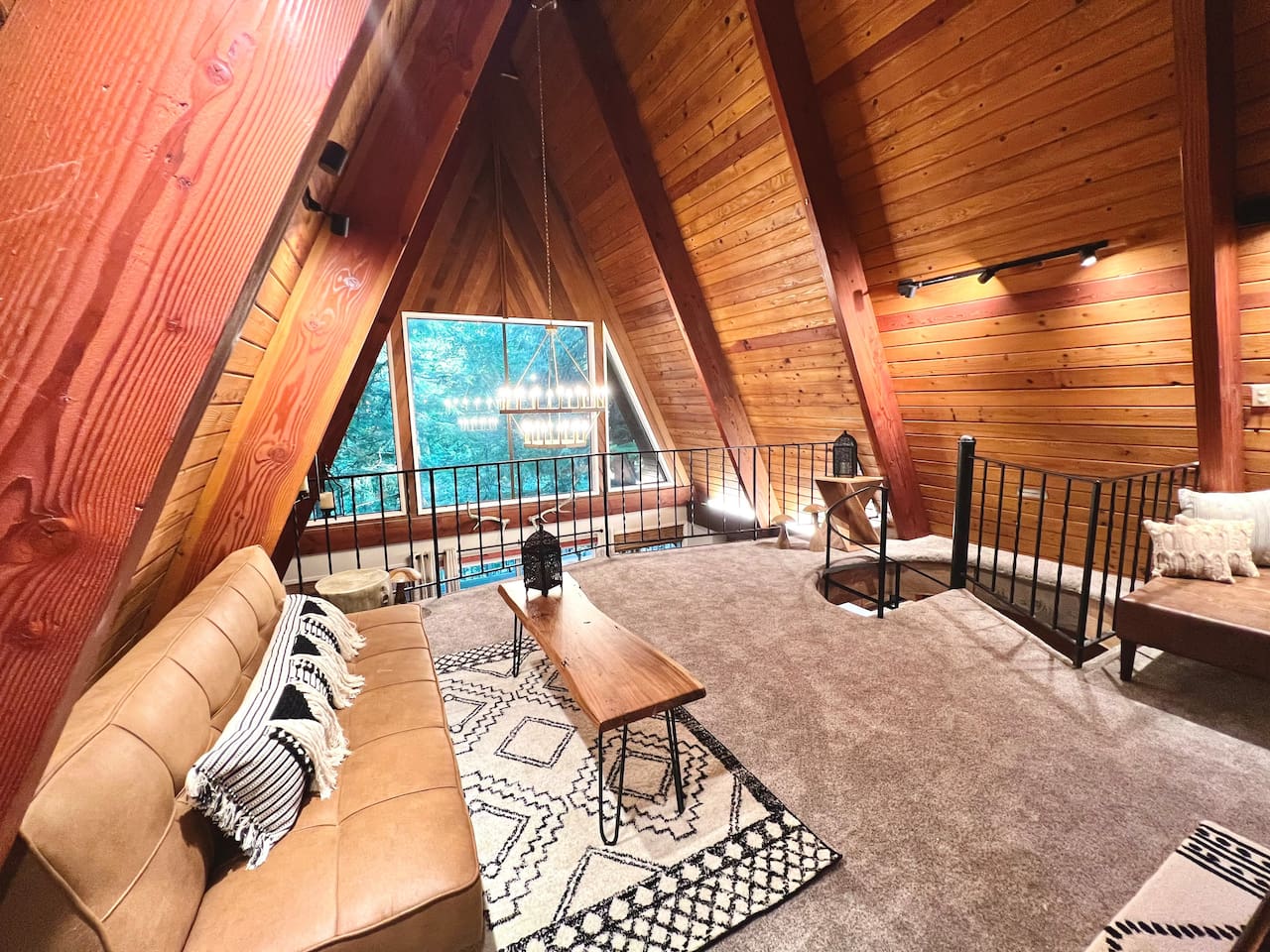 Loft seating area with a view!