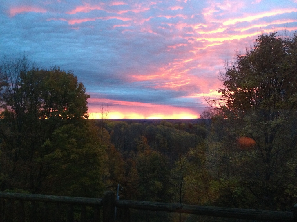 Sunrises can be spectacular. The picture doesn't do it justice.