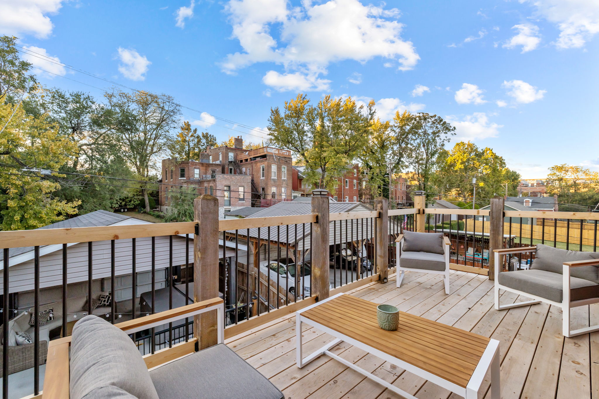 Enjoy a cup of coffee or just sit and enjoy the view from the upper deck off of the Master Bedroom.