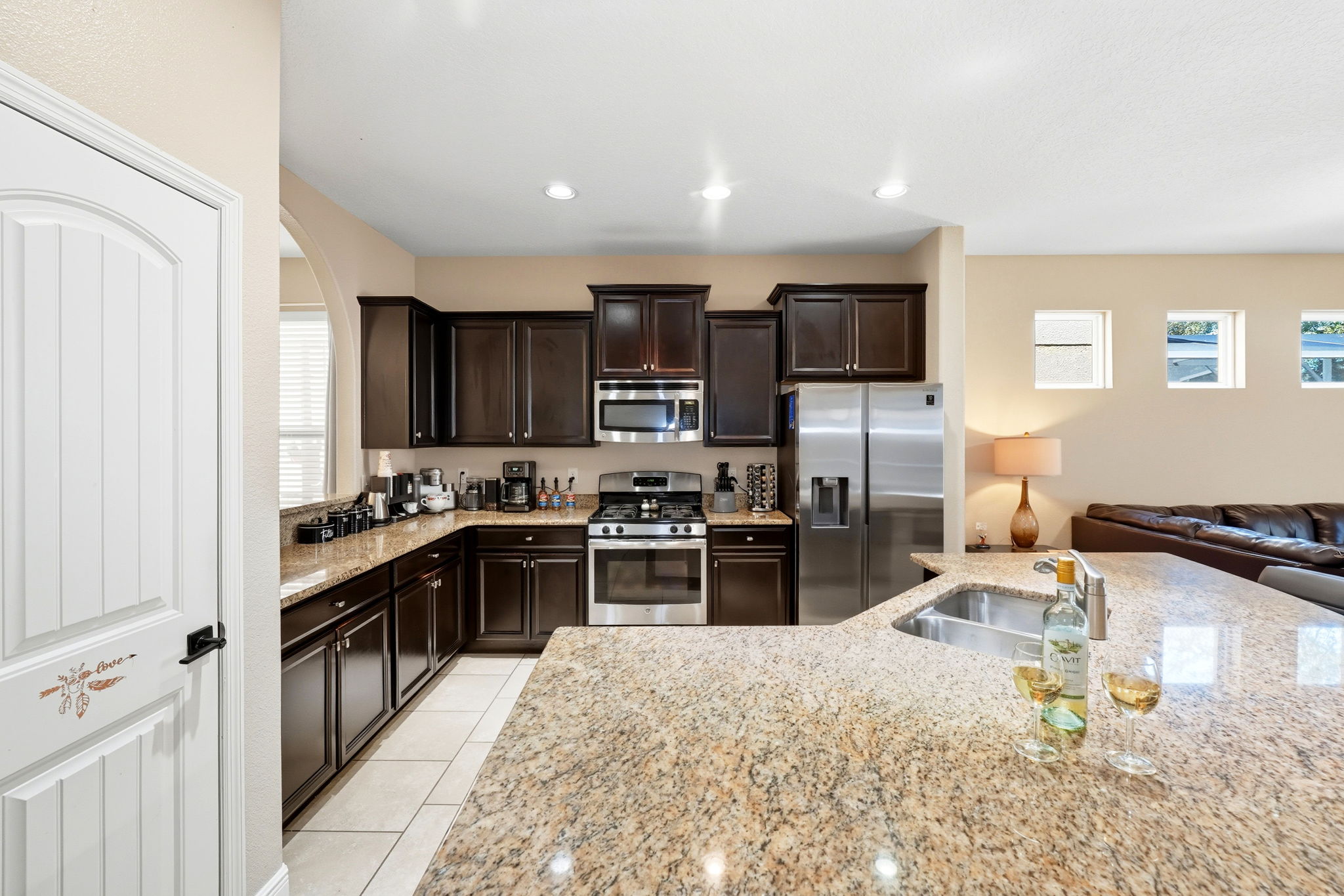 Kitchen is fully equipped with everything you need from morning coffee to family dinners.