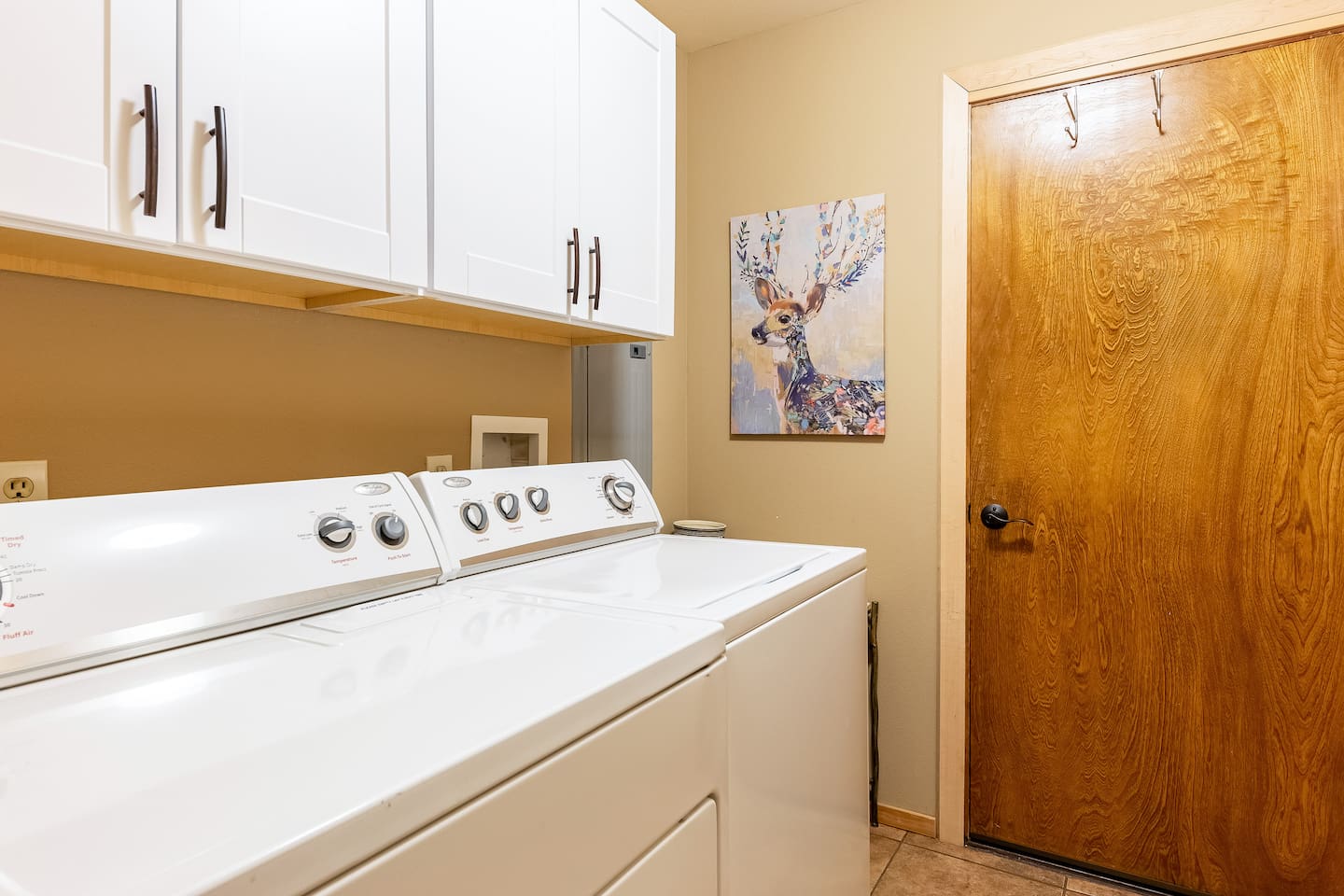 We have a laundry room!  It looks like a regular laundry room! :-) 