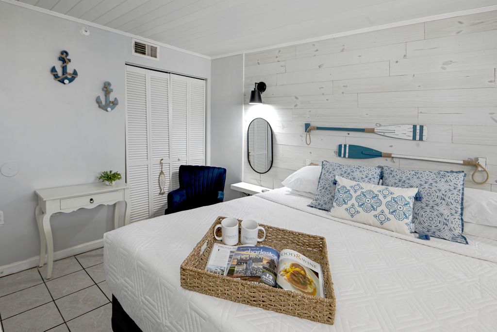Sleep elevated, by the shore.