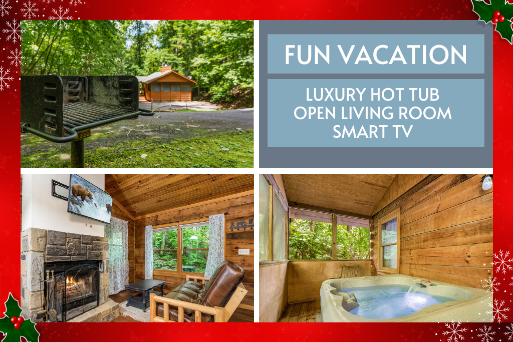 Smart TV, fireplace, and a hot tub? You just found your fun vacation
