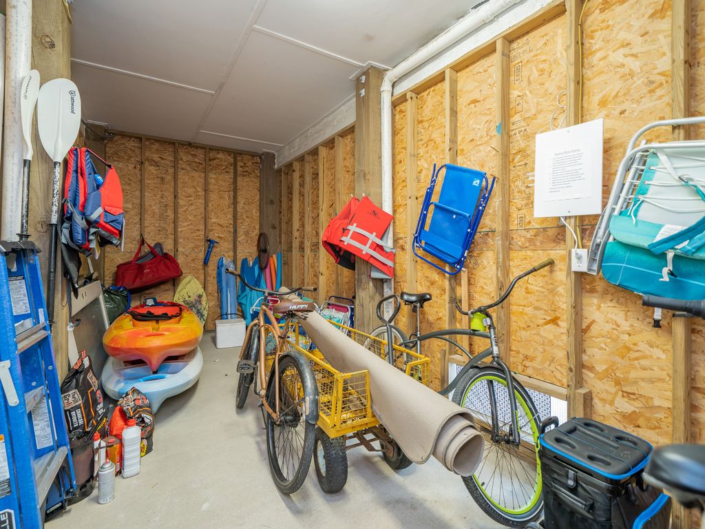 Storage with Bikes, Kayaks, Beach Equipment, Etc.