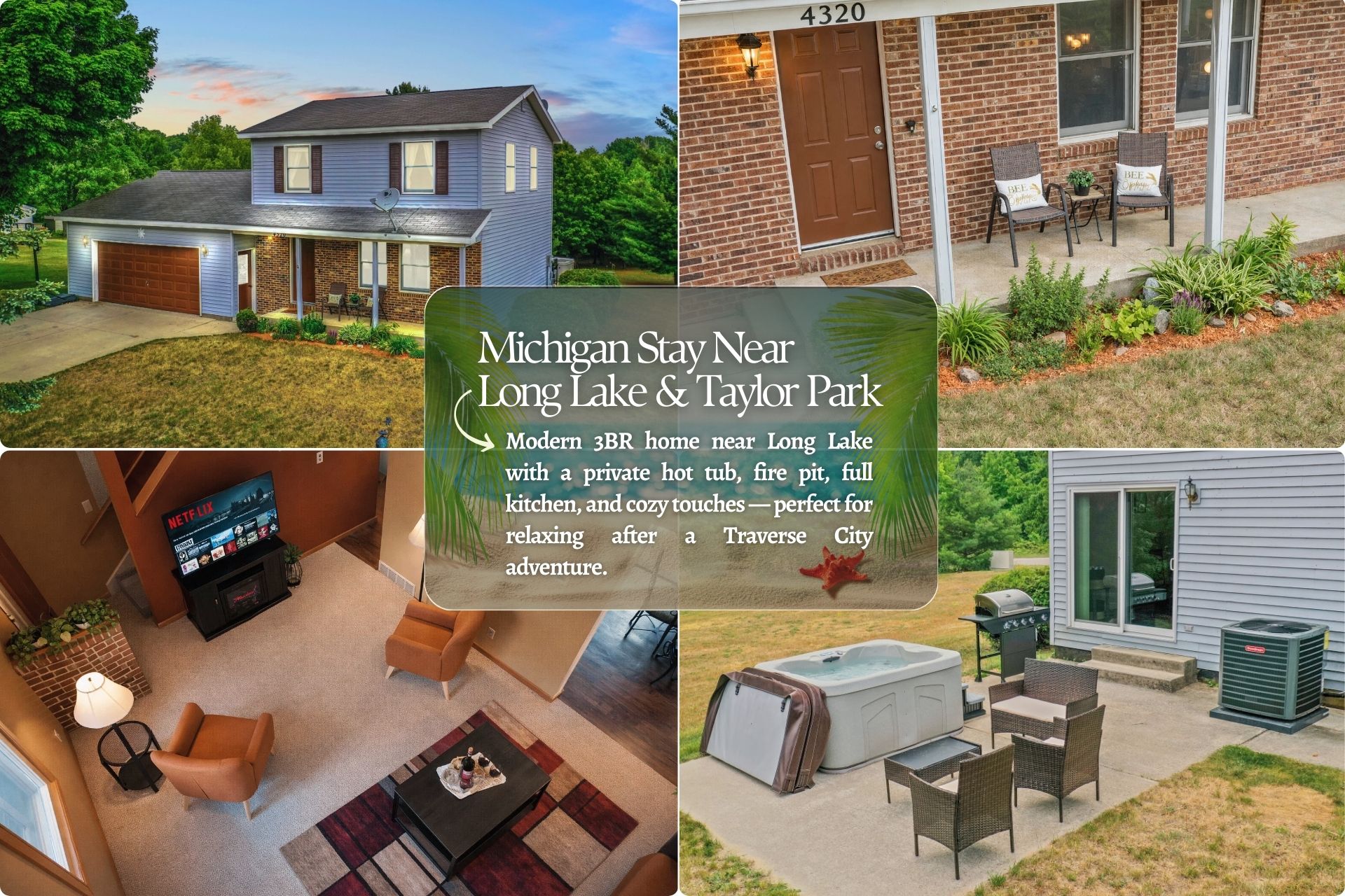 3BR Spring Long Lake Getaway w/ Hot Tub & Fire Pit