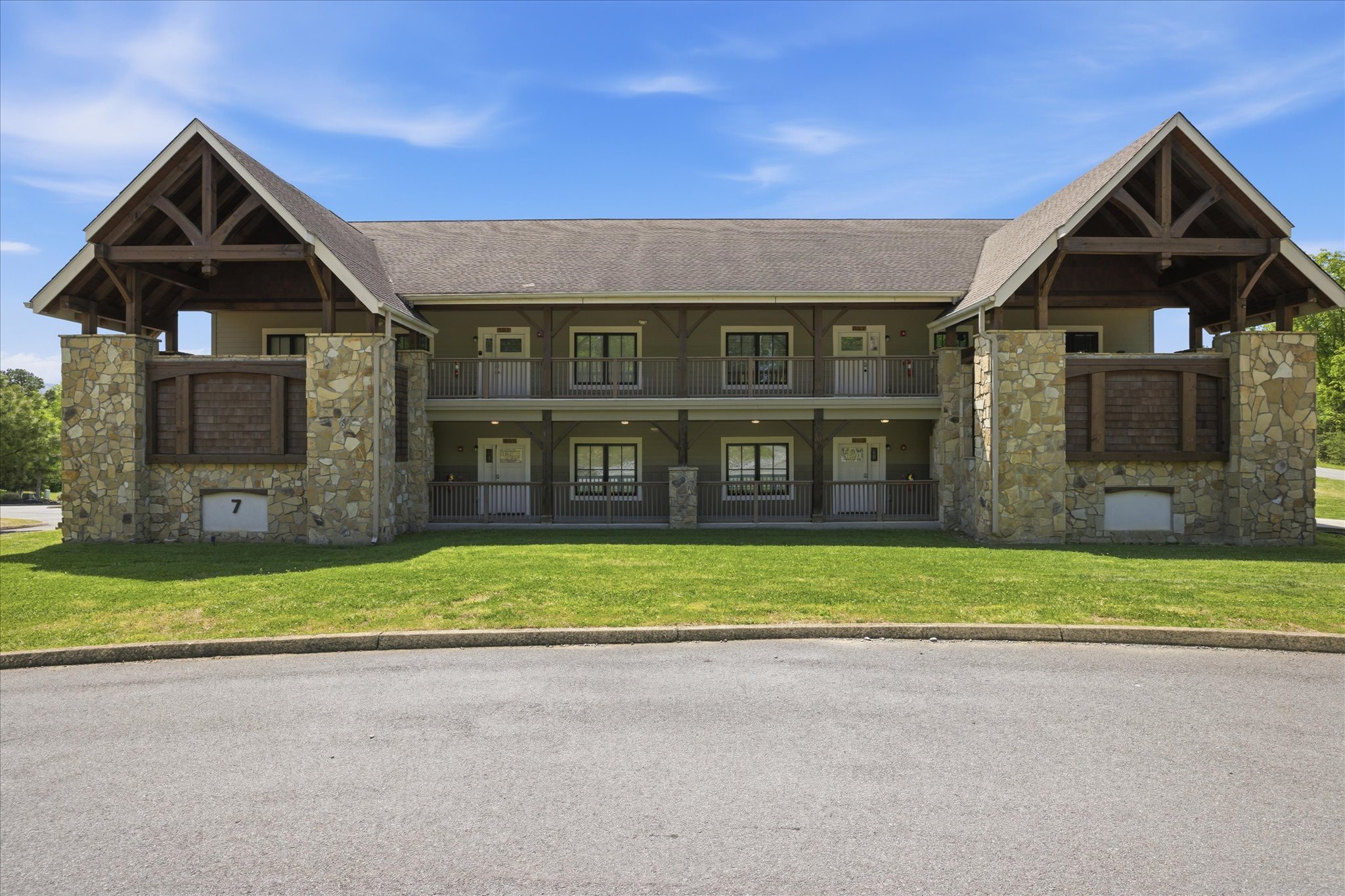 Get a closer look at Hearthstone Lodge - Serenity Ridge Resort's building 700, where warm finishes and clean lines come together to create a welcoming space designed with group stays in mind.