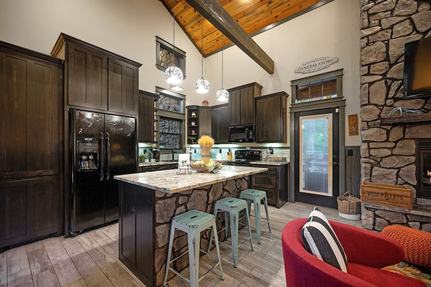 Whip up your favorite recipes in this stylish kitchen with a seamless blend of form and function.