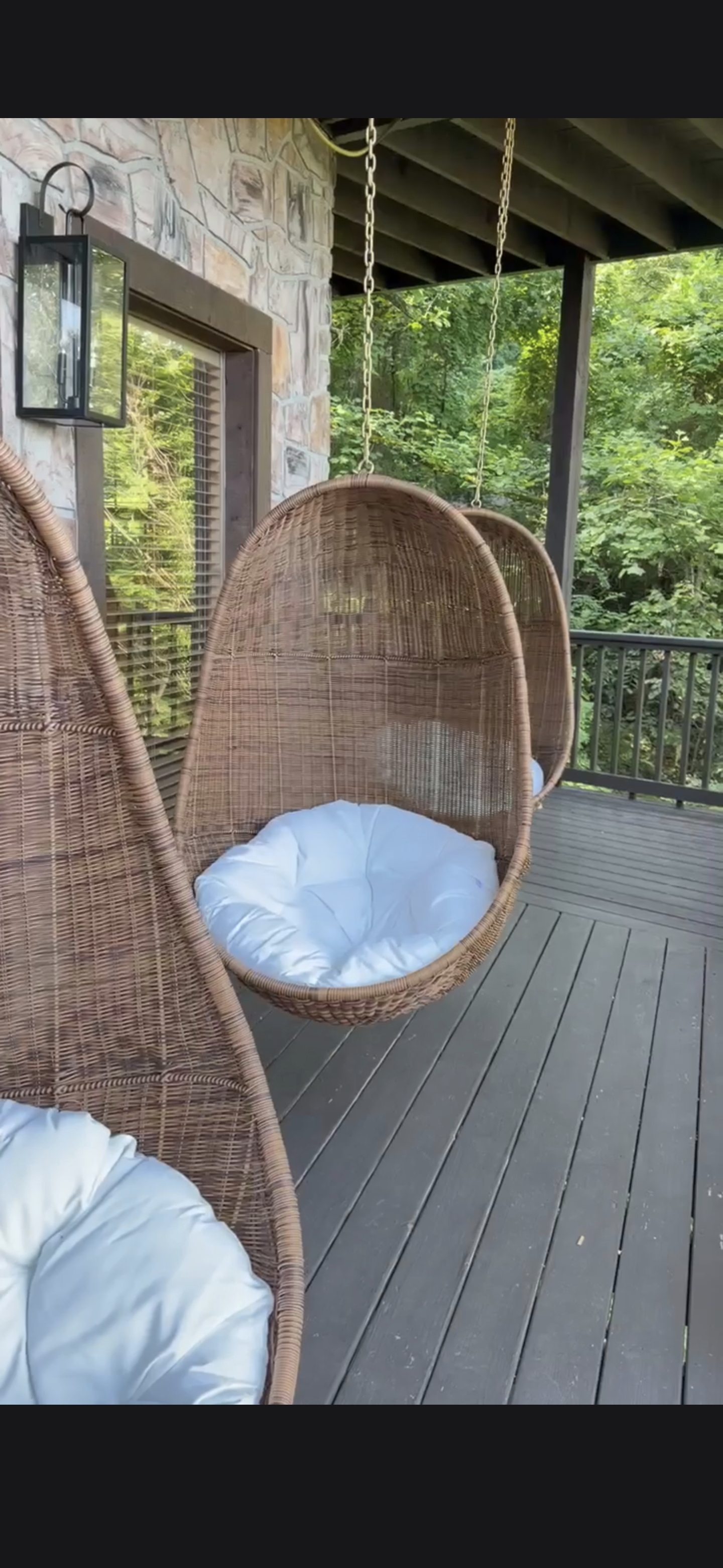 Relax on basket swings while taking in the Smoky Mountain views is the vibe
